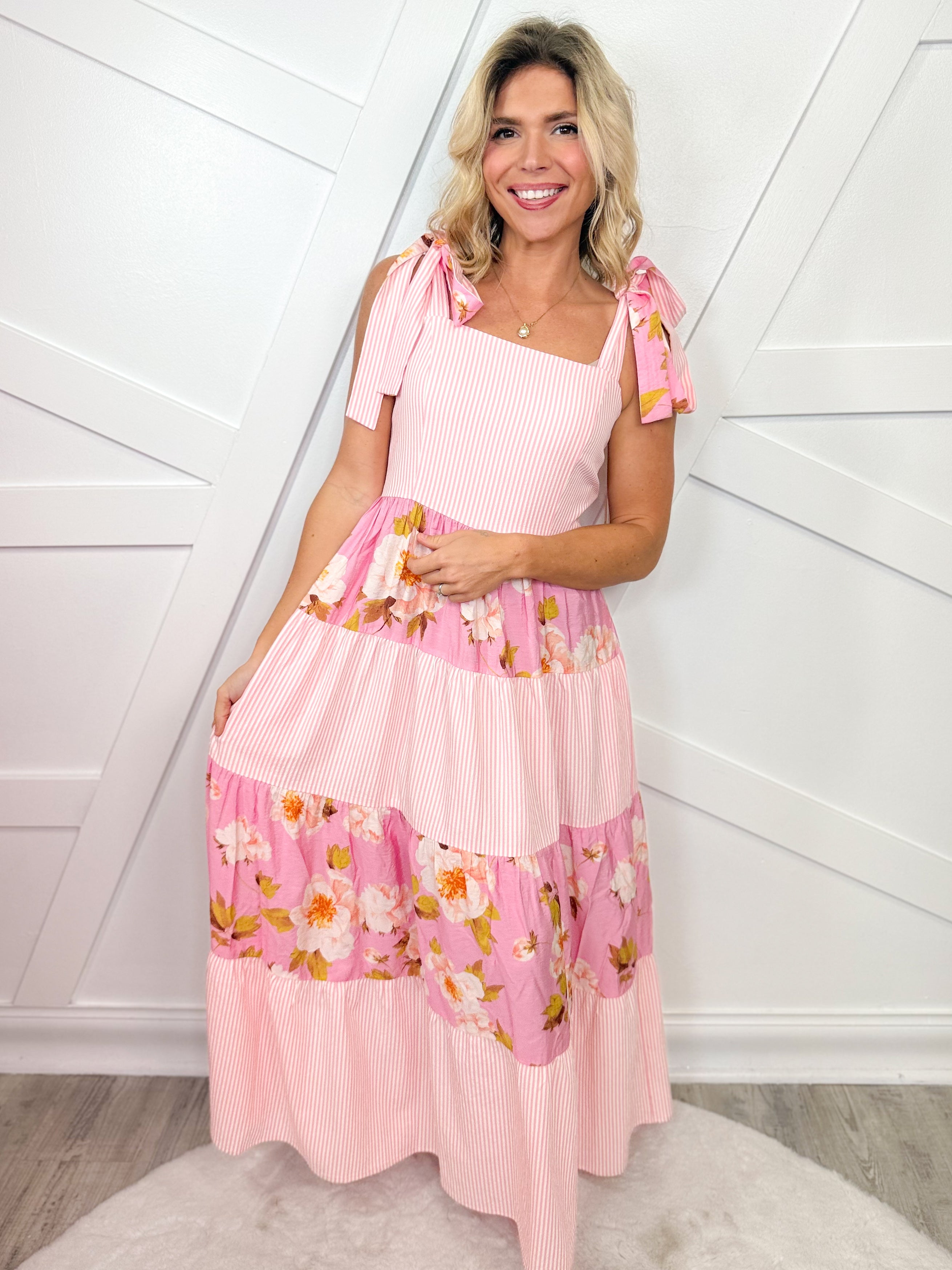 Prettier Than Ever Dress-230 Dresses/Jumpsuits/Rompers-oddi-Heathered Boho Boutique, Women's Fashion and Accessories in Palmetto, FL