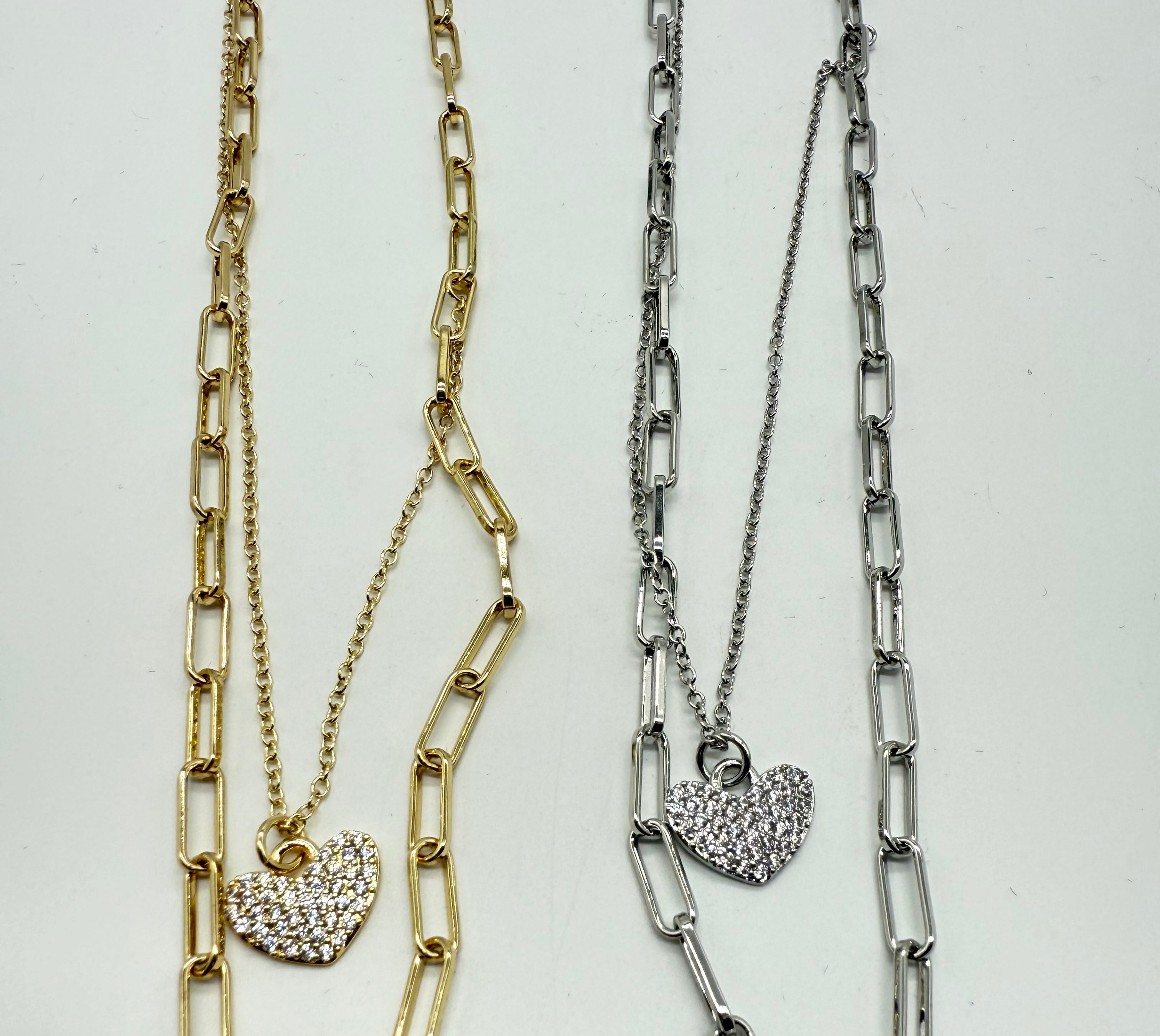 A Little Layered Love Necklace-310 Jewelry-Joseph Anthony NY, Inc-Heathered Boho Boutique, Women's Fashion and Accessories in Palmetto, FL