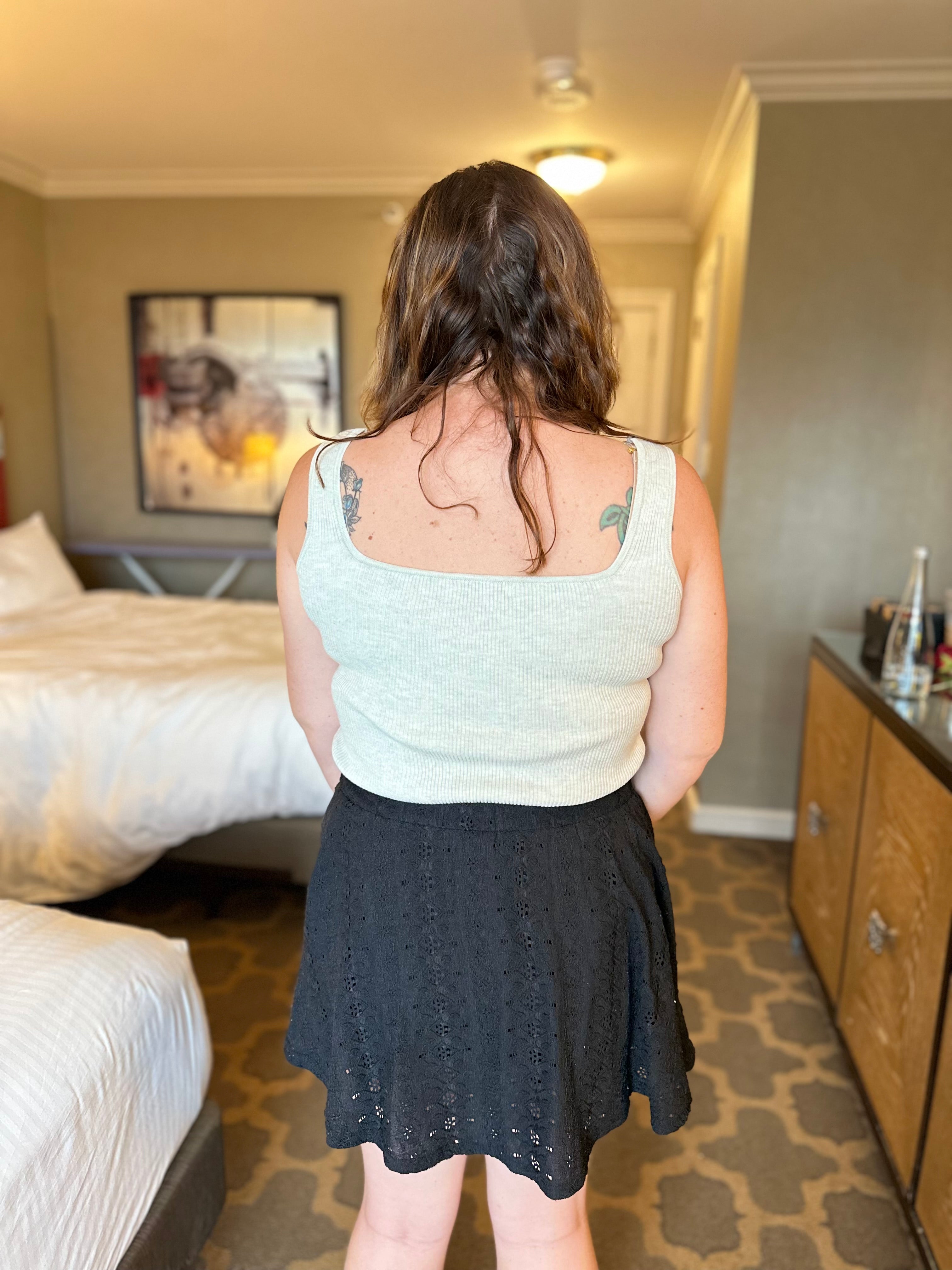 Spot On Tank Top-100 TANK/CROP TOPS-White Birch-Heathered Boho Boutique, Women's Fashion and Accessories in Palmetto, FL