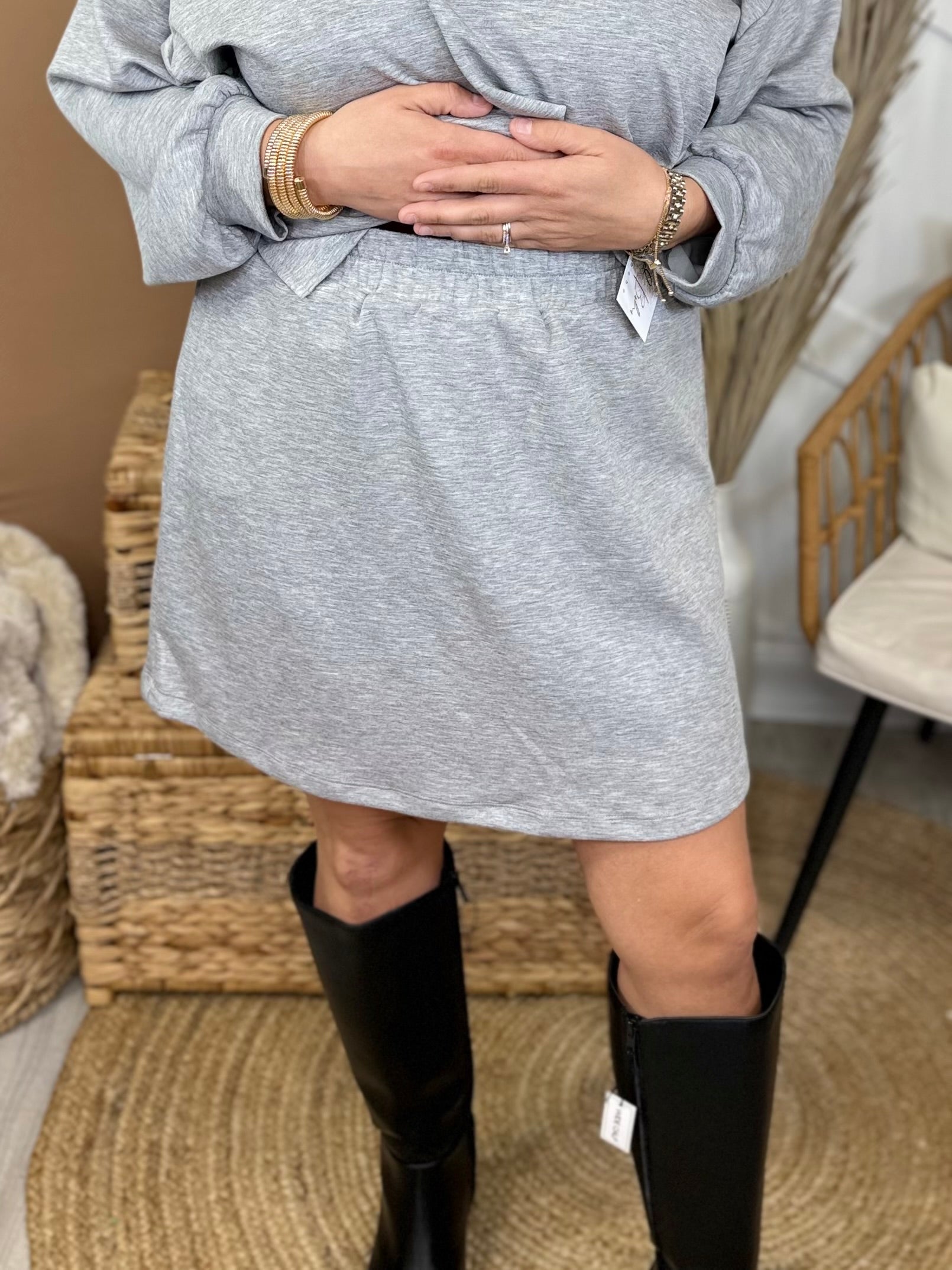 Girl on the Go Skort-170 Skort/ Skirt-SPIN USA-Heathered Boho Boutique, Women's Fashion and Accessories in Palmetto, FL