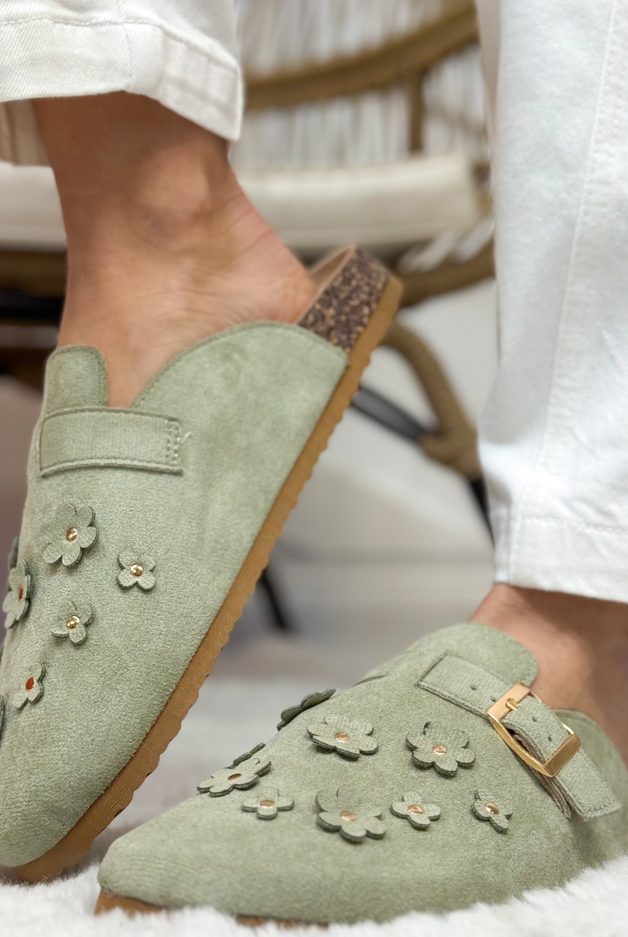 Bloom Flats - Mint-350 SHOES-Azarayah-Heathered Boho Boutique, Women's Fashion and Accessories in Palmetto, FL