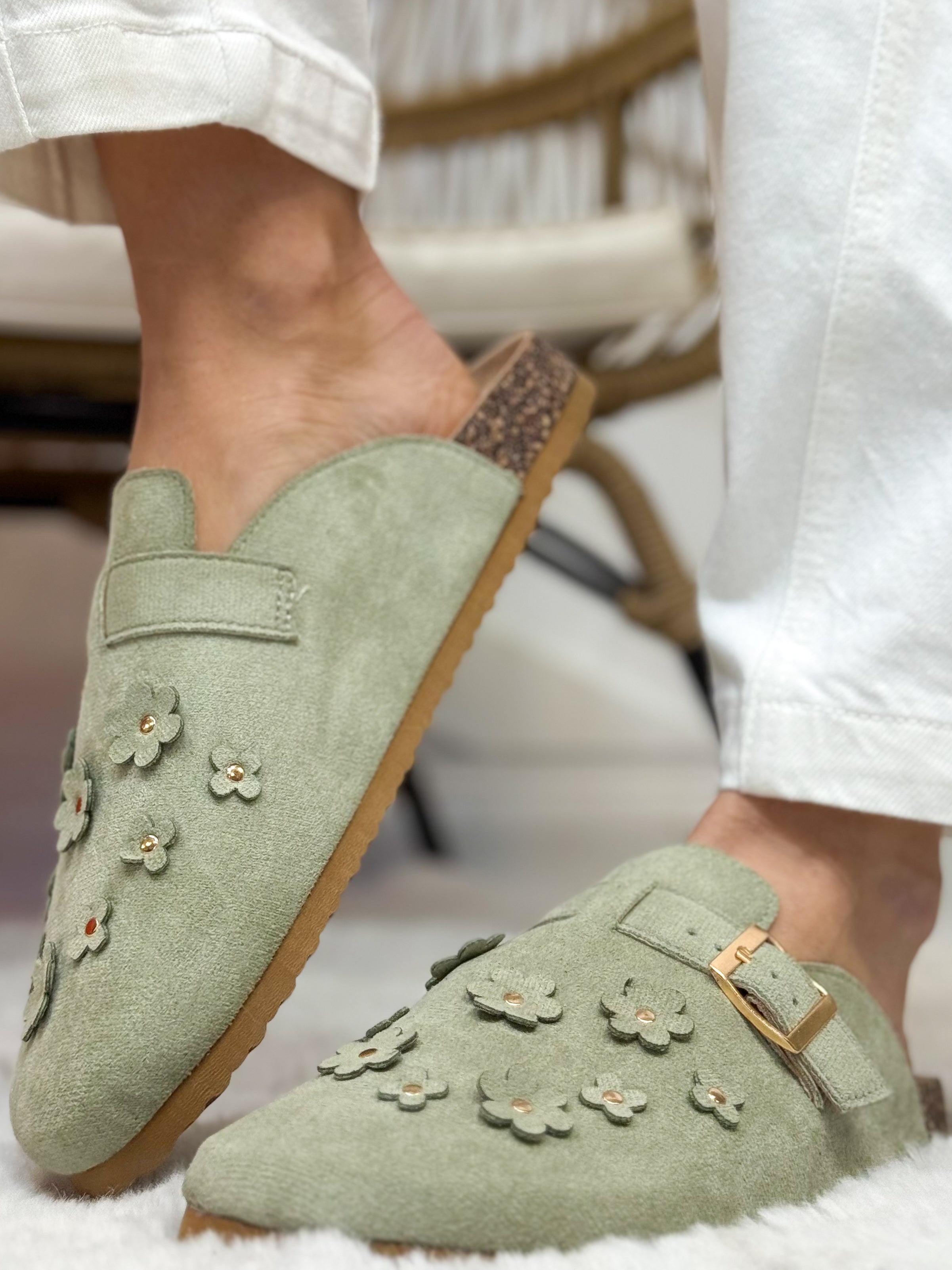 Bloom Flats - Mint-350 SHOES-Azarayah-Heathered Boho Boutique, Women's Fashion and Accessories in Palmetto, FL