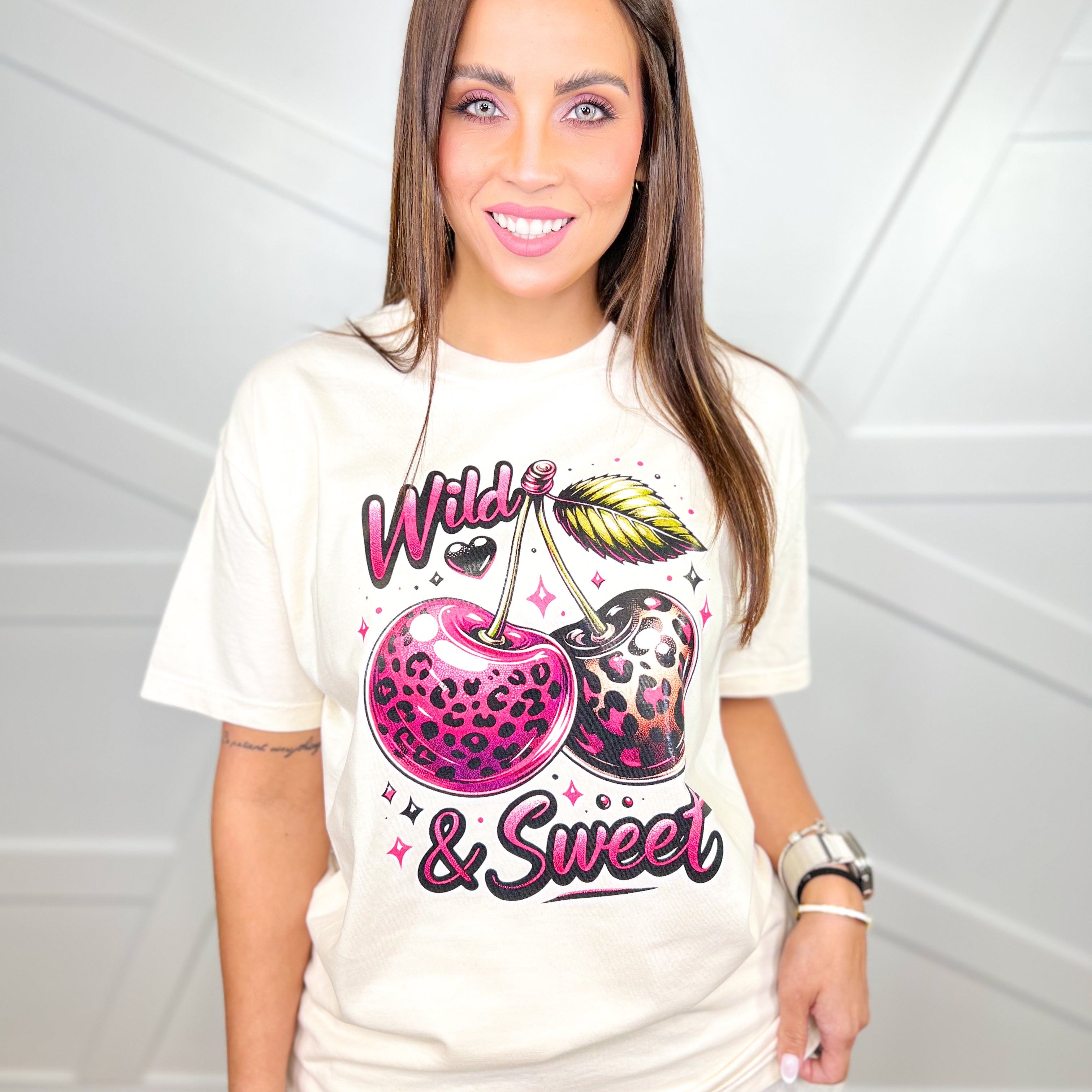 Wild & Sweet Graphic Tee-130 Graphic Tees-Heathered Boho-Heathered Boho Boutique, Women's Fashion and Accessories in Palmetto, FL