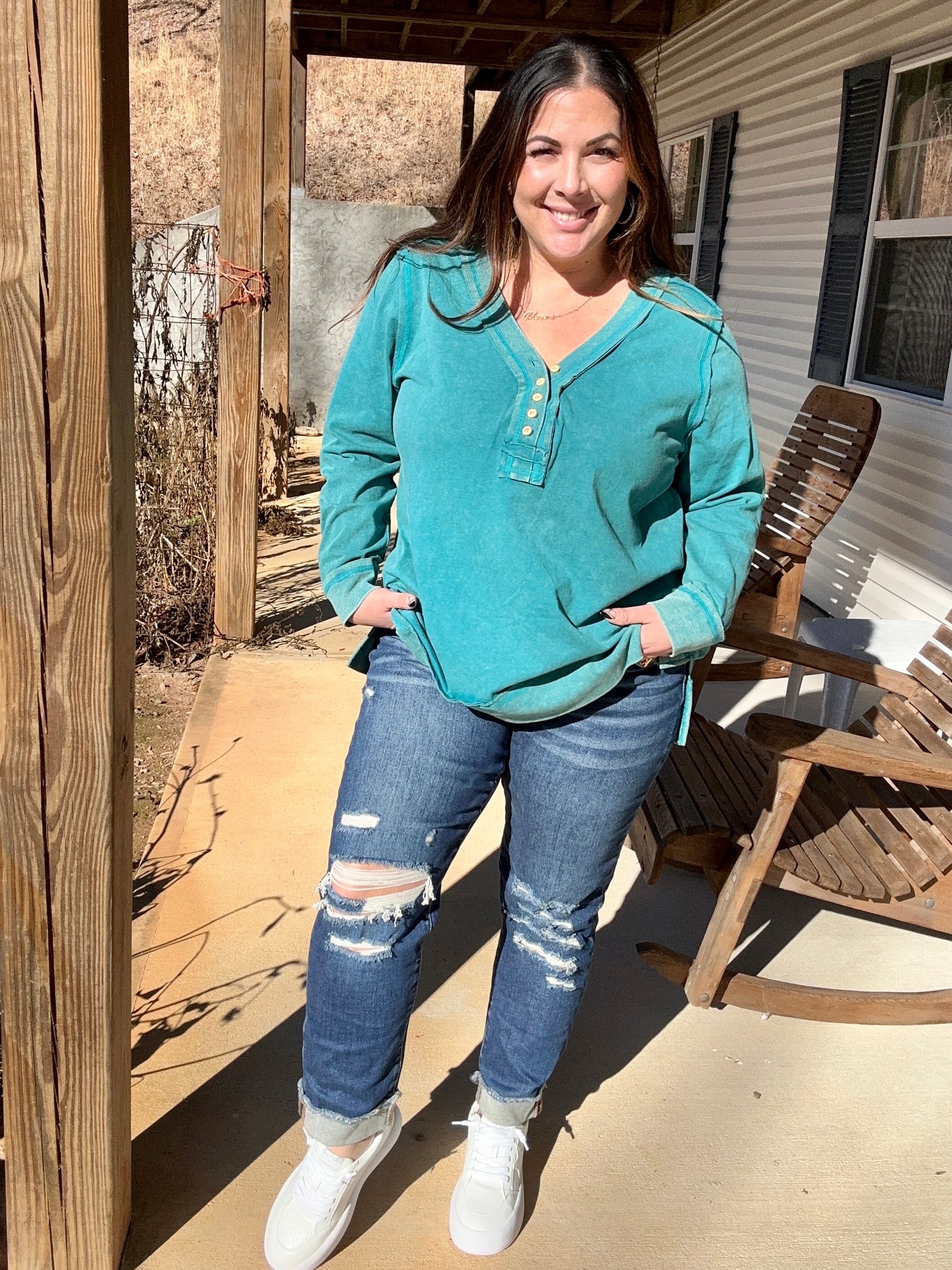 Get With It Boyfriend Jeans by Mica Denim-190 Jeans-Mica Denim-Heathered Boho Boutique, Women's Fashion and Accessories in Palmetto, FL