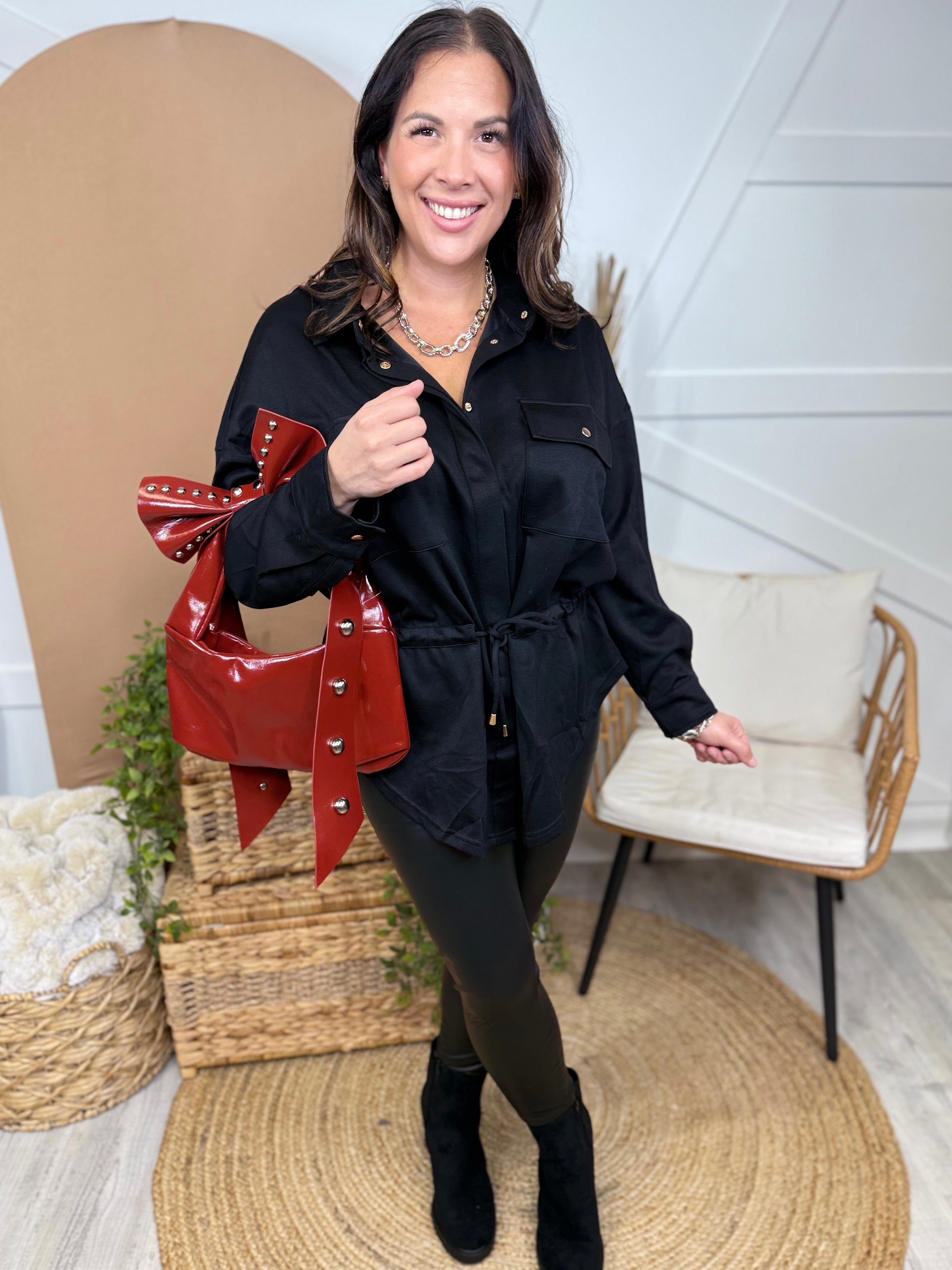 Restock: Mind Your Own Jacket-200 Jackets/Shackets-White Birch-Heathered Boho Boutique, Women's Fashion and Accessories in Palmetto, FL