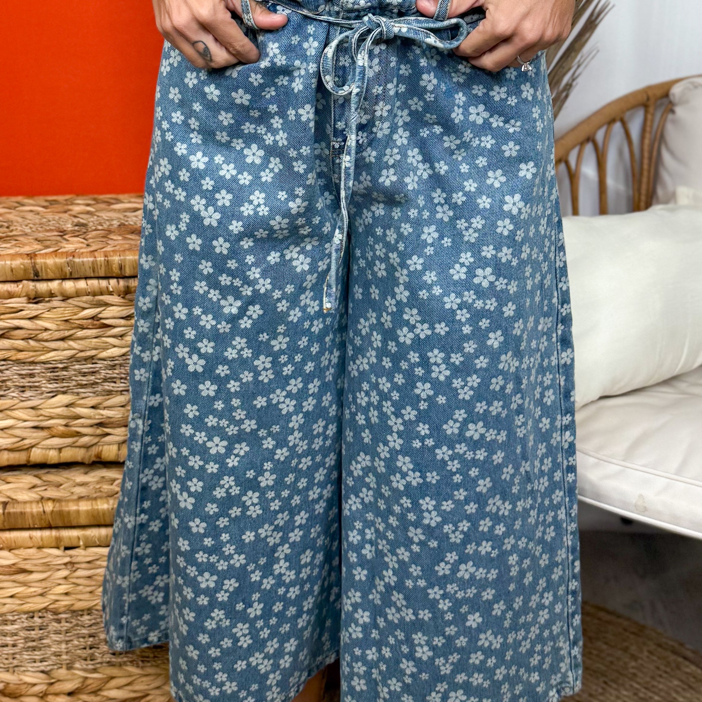 Bloomed Jeans-190 Jeans-SEW IN LOVE-Heathered Boho Boutique, Women's Fashion and Accessories in Palmetto, FL