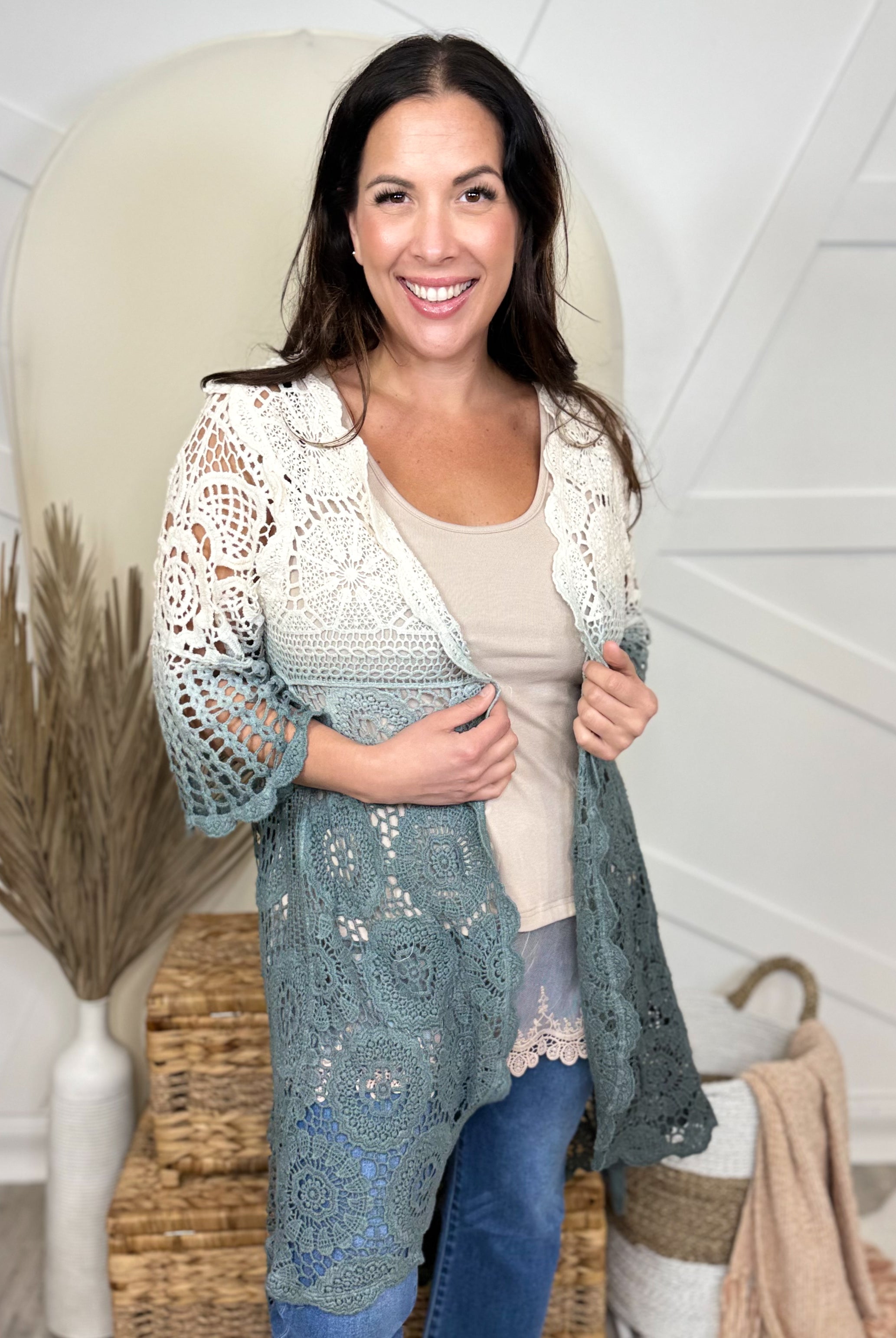 Sweet Life Cardigan-220 Cardigans/ Kimonos-Origami Apparel-Heathered Boho Boutique, Women's Fashion and Accessories in Palmetto, FL