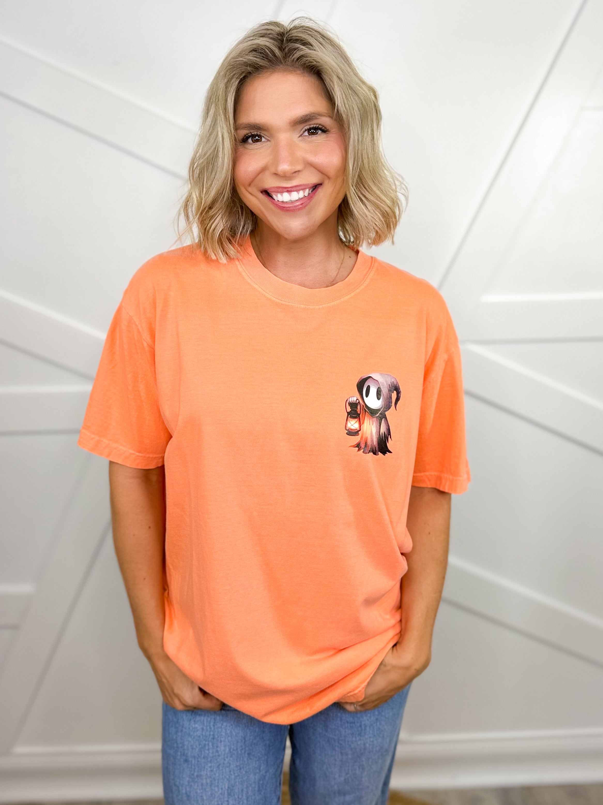 Custom HB Halloween 2025 Graphic Tee-Melon-130 Graphic Tees-Heathered Boho-Heathered Boho Boutique, Women's Fashion and Accessories in Palmetto, FL