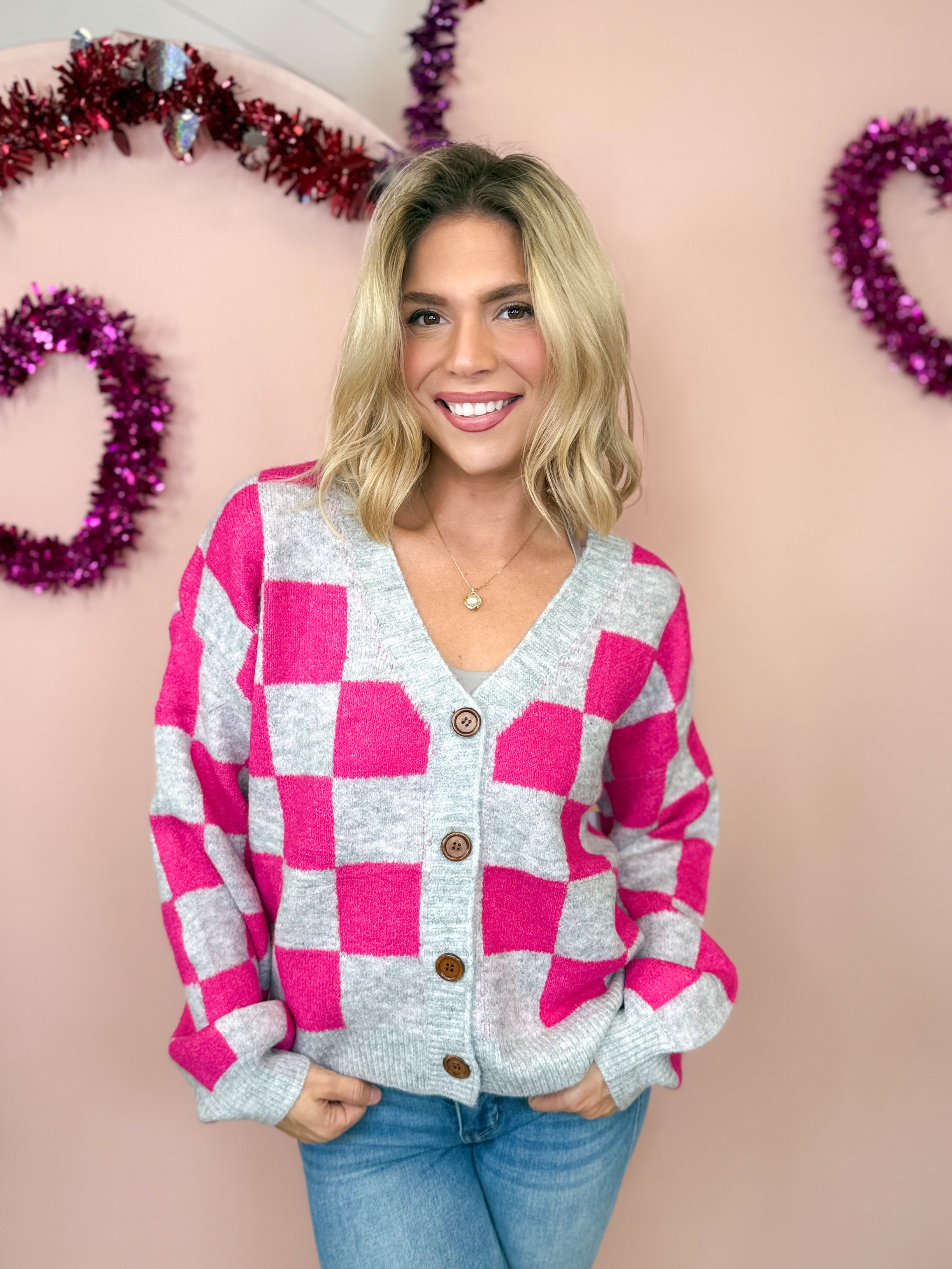 Playing With Love Cardigan-220 Cardigans/ Kimonos-Miracle-Heathered Boho Boutique, Women's Fashion and Accessories in Palmetto, FL