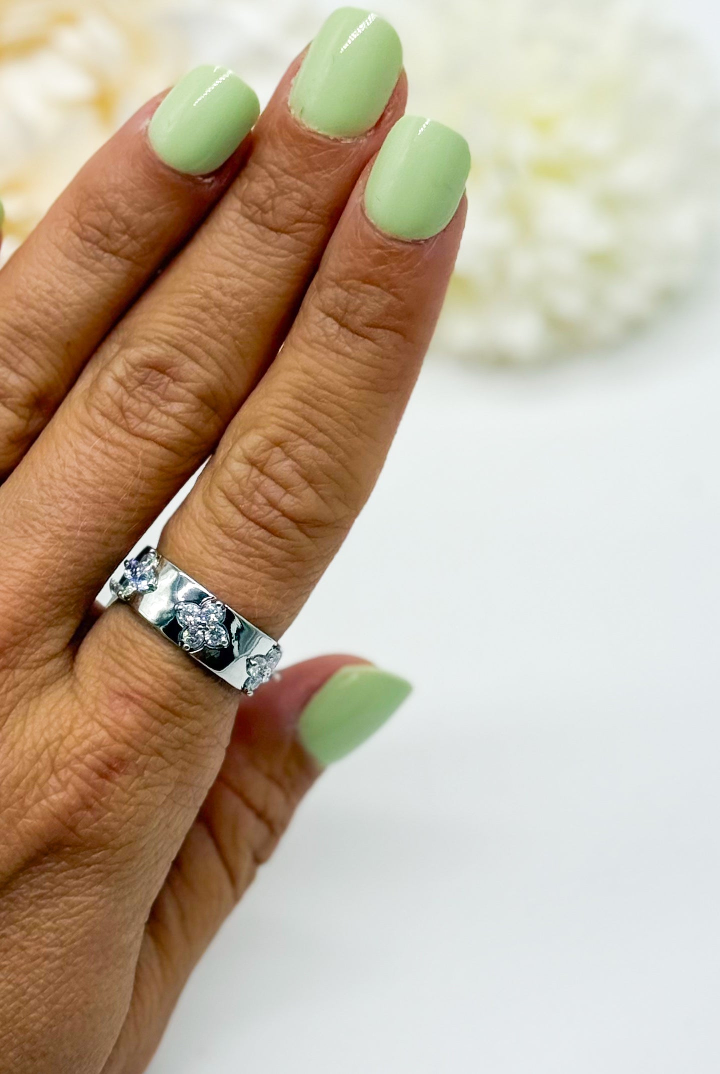 Classy Clover Ring-310 Jewelry-Joseph Anthony NY, Inc-Heathered Boho Boutique, Women's Fashion and Accessories in Palmetto, FL