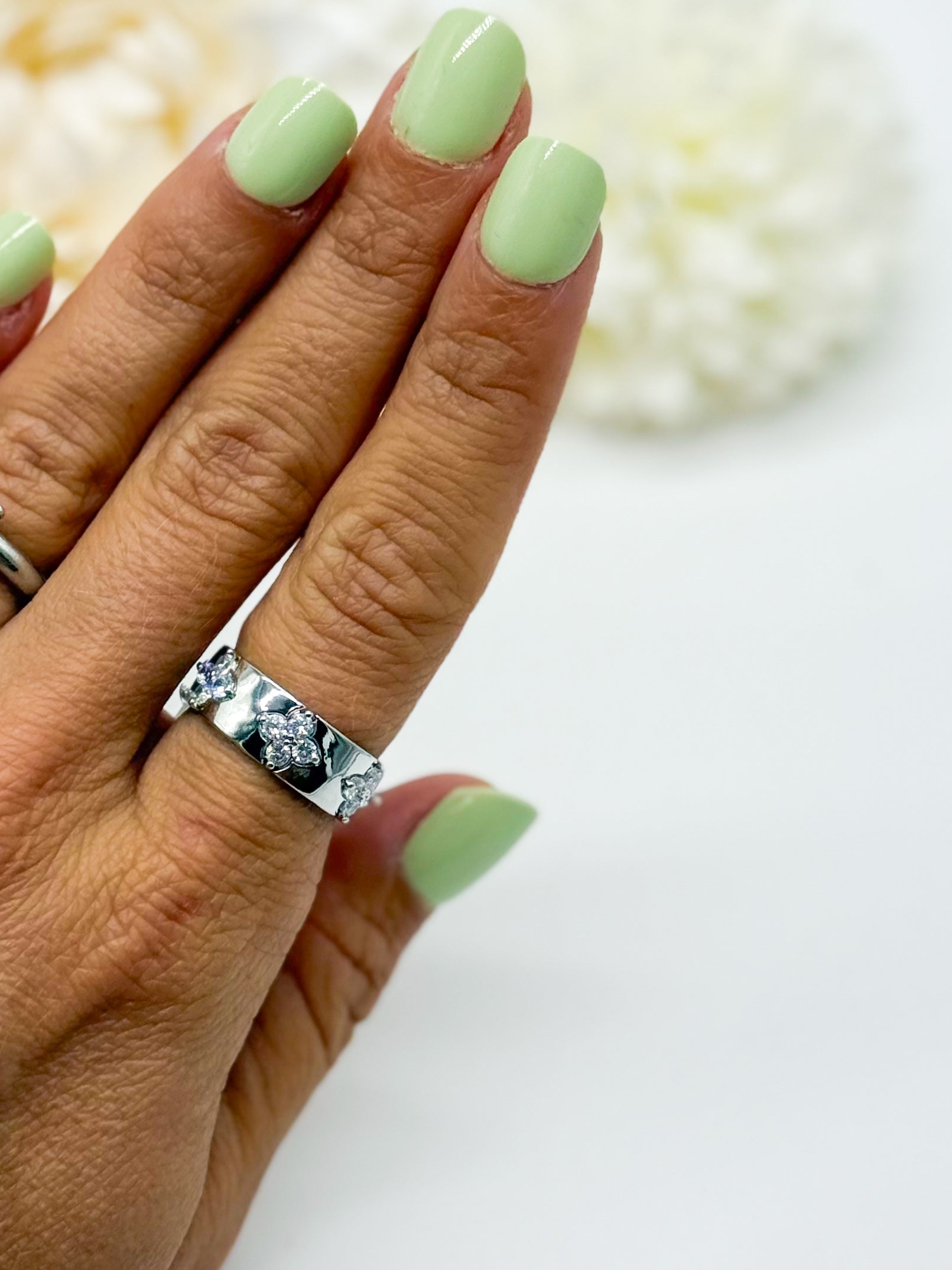 Classy Clover Ring-310 Jewelry-Joseph Anthony NY, Inc-Heathered Boho Boutique, Women's Fashion and Accessories in Palmetto, FL