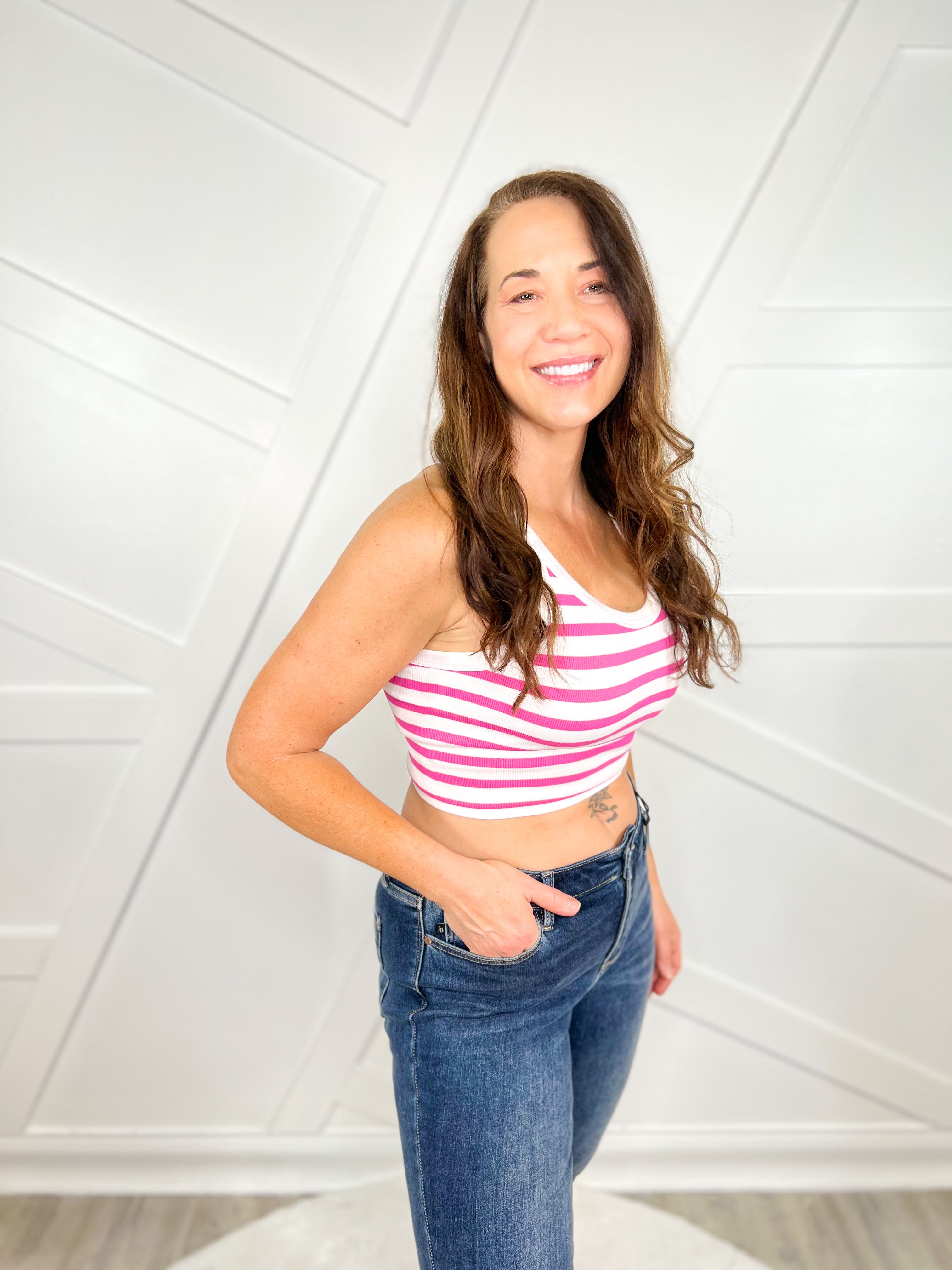 Motivate Brami Top-100 Tank/Crop Tops-Bodyline-Heathered Boho Boutique, Women's Fashion and Accessories in Palmetto, FL