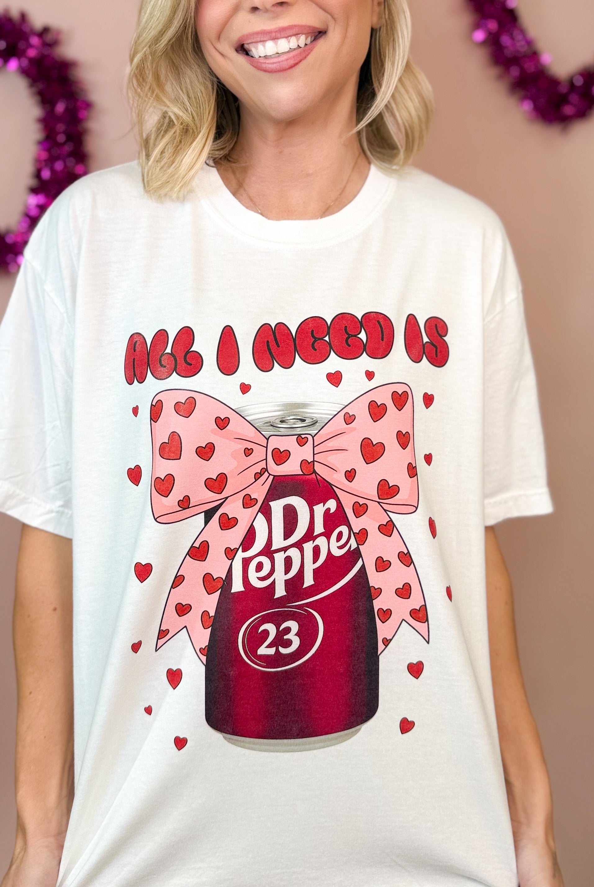 All I Need Is DP Graphic Tee-130 Graphic Tees-Heathered Boho-Heathered Boho Boutique, Women's Fashion and Accessories in Palmetto, FL