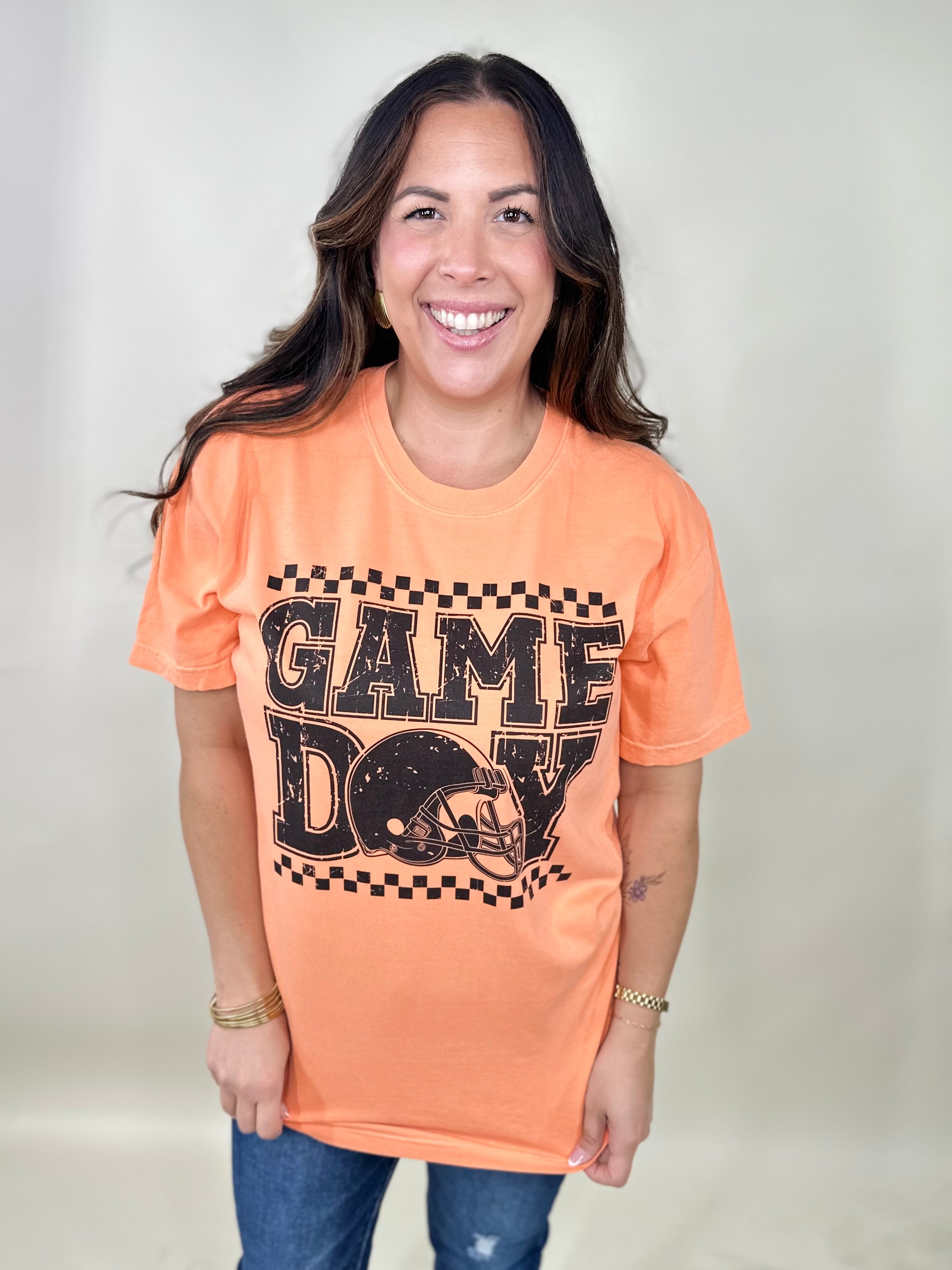 GAME DAY Graphic Tee (multiple color options) -361-130 Graphic Tees-Heathered Boho-Heathered Boho Boutique, Women's Fashion and Accessories in Palmetto, FL