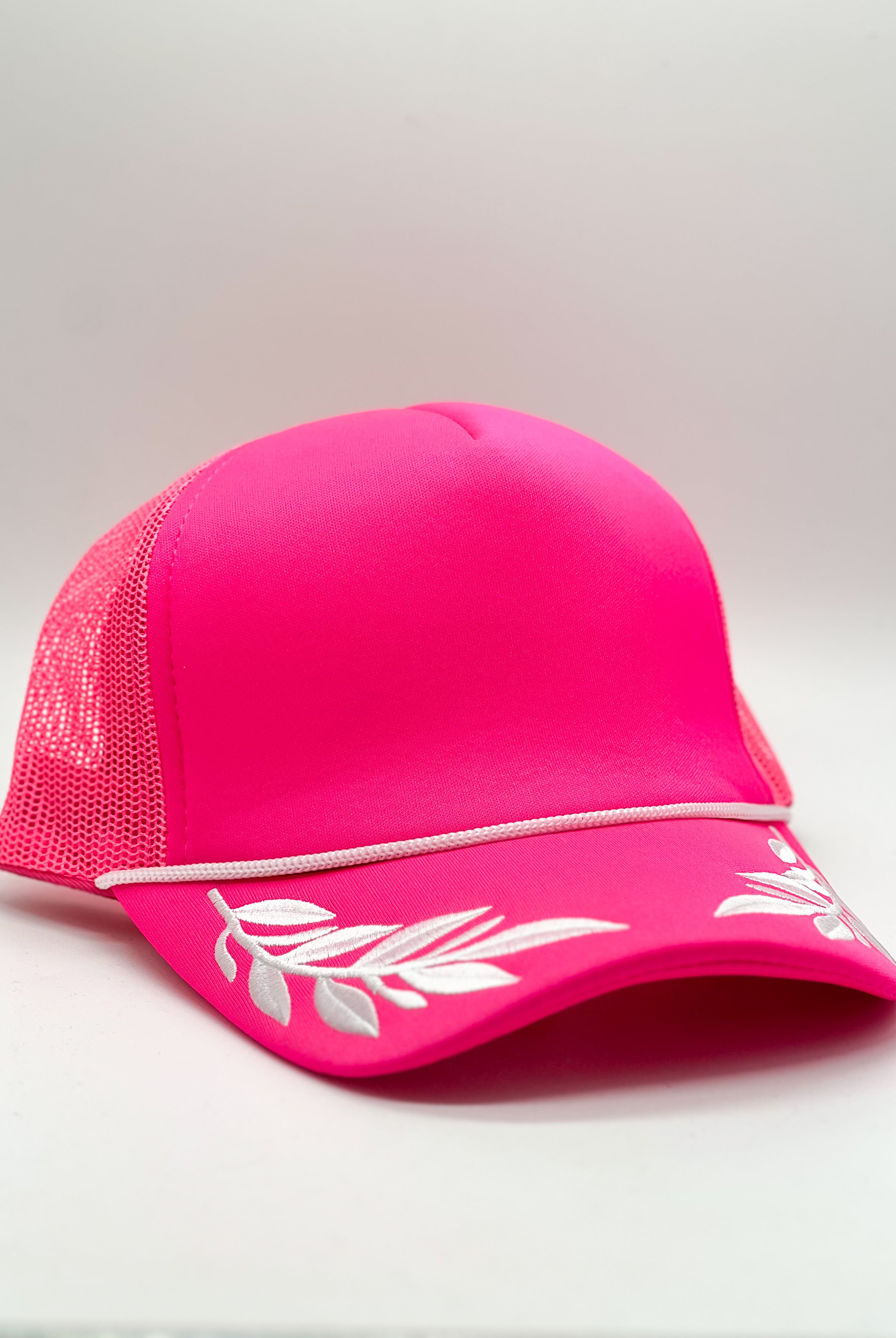 Vibes Neon Pink Captain Foam Trucker Hat-330 Headwear-VIBES HAT COMPANY-Heathered Boho Boutique, Women's Fashion and Accessories in Palmetto, FL