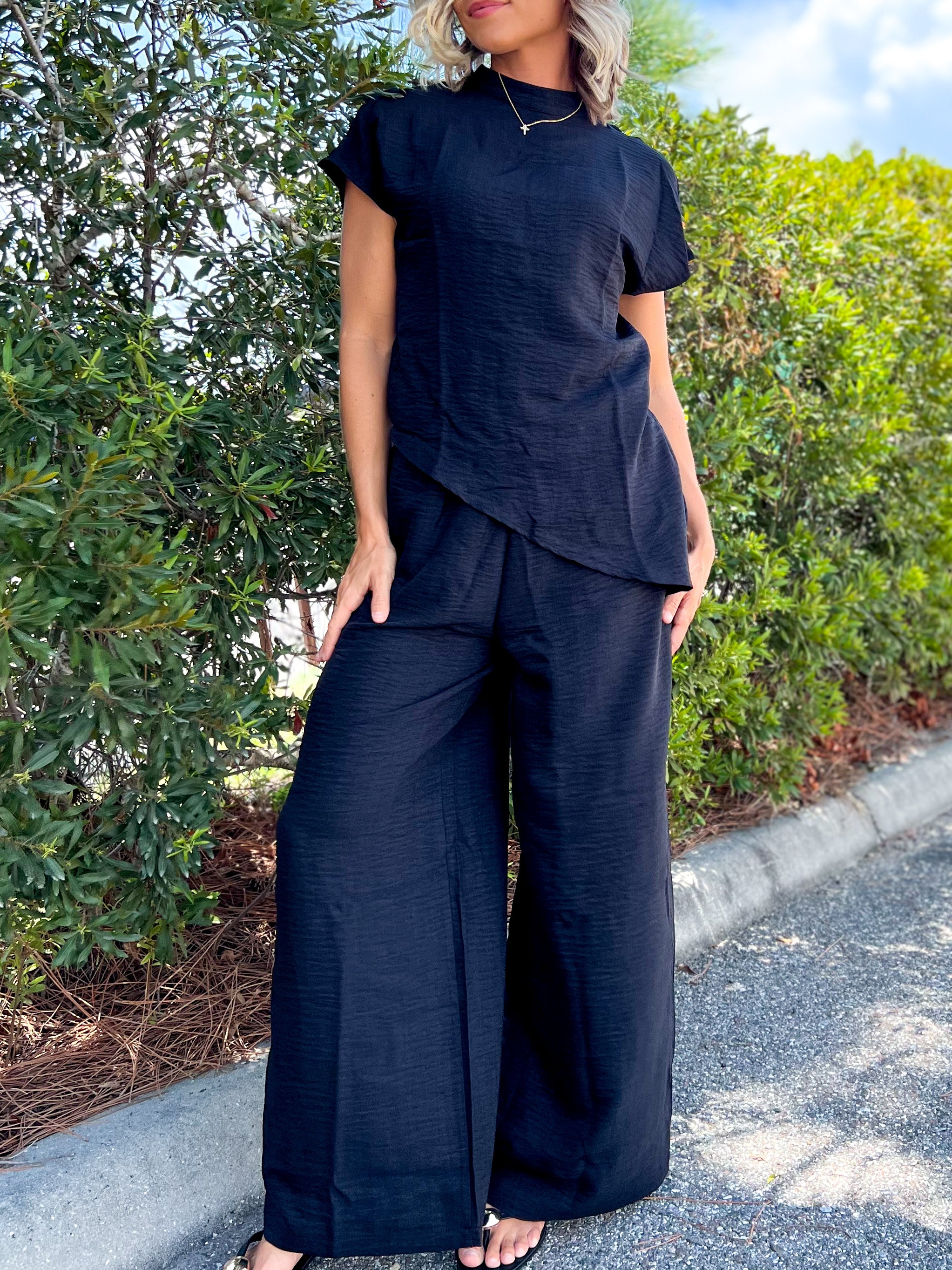 Midnight Muse Set-240 ACTIVEWEAR/SETS-LOVESOFT-Heathered Boho Boutique, Women's Fashion and Accessories in Palmetto, FL
