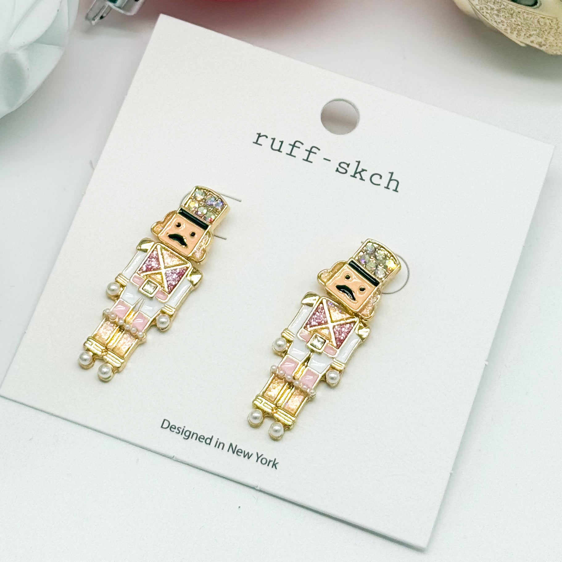 Little Nutcracker Earring-310 Jewelry-Rough Sketch-Heathered Boho Boutique, Women's Fashion and Accessories in Palmetto, FL