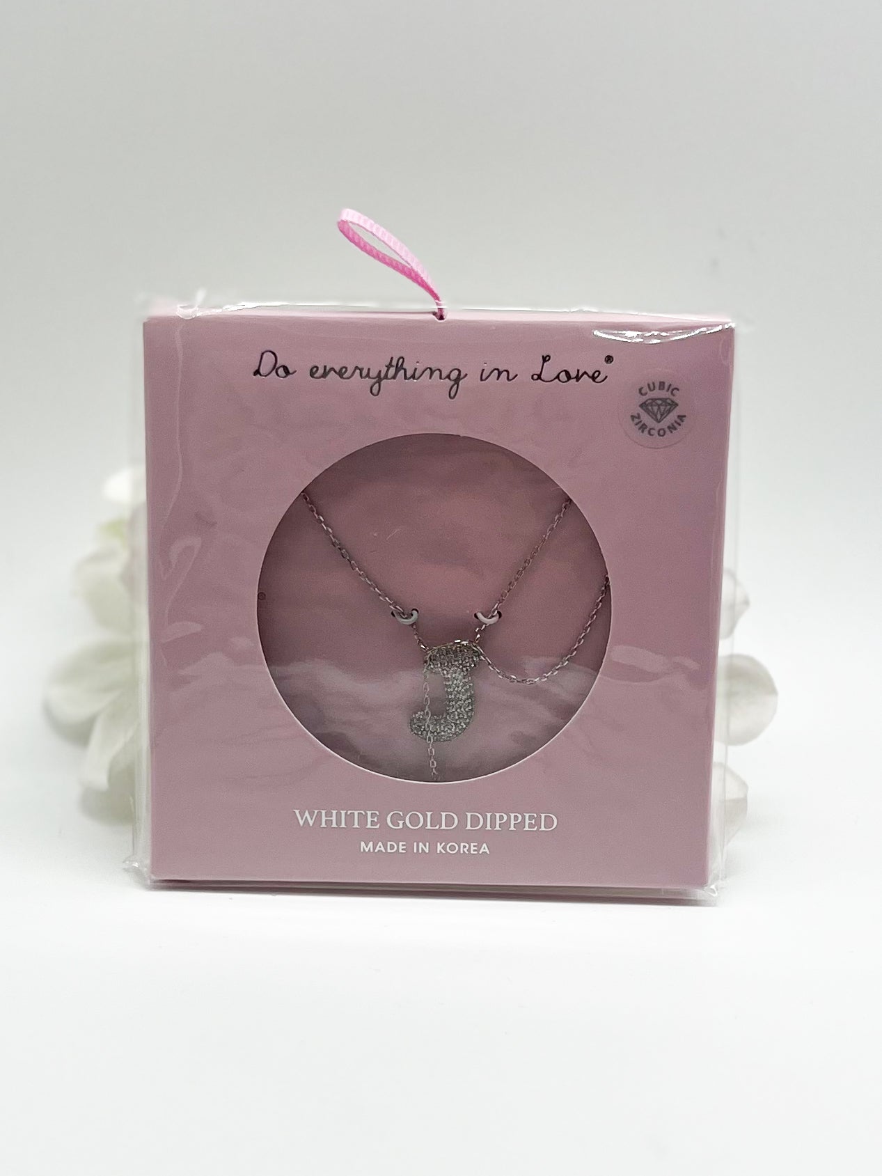 CZ Initial Necklace-310 Jewelry-KW fashion-Heathered Boho Boutique, Women's Fashion and Accessories in Palmetto, FL