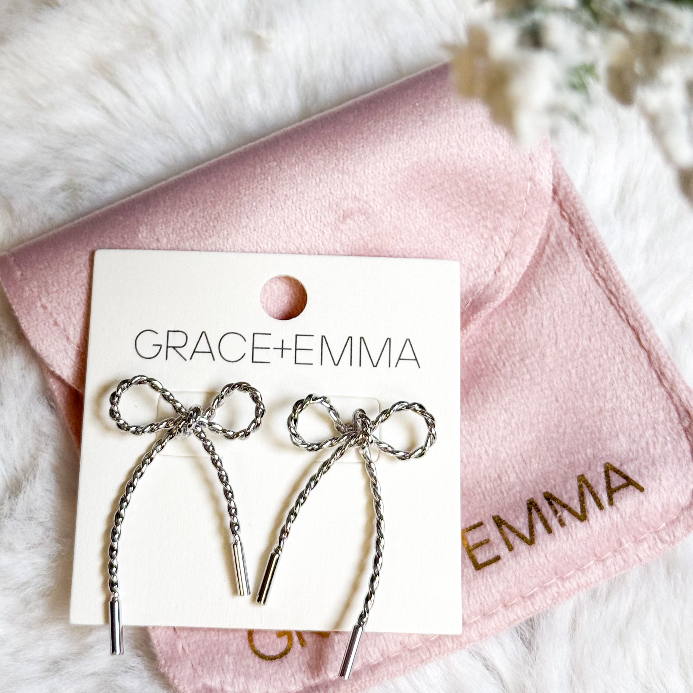 Bow Earrings-310 Jewelry-Southern Grace-Heathered Boho Boutique, Women's Fashion and Accessories in Palmetto, FL