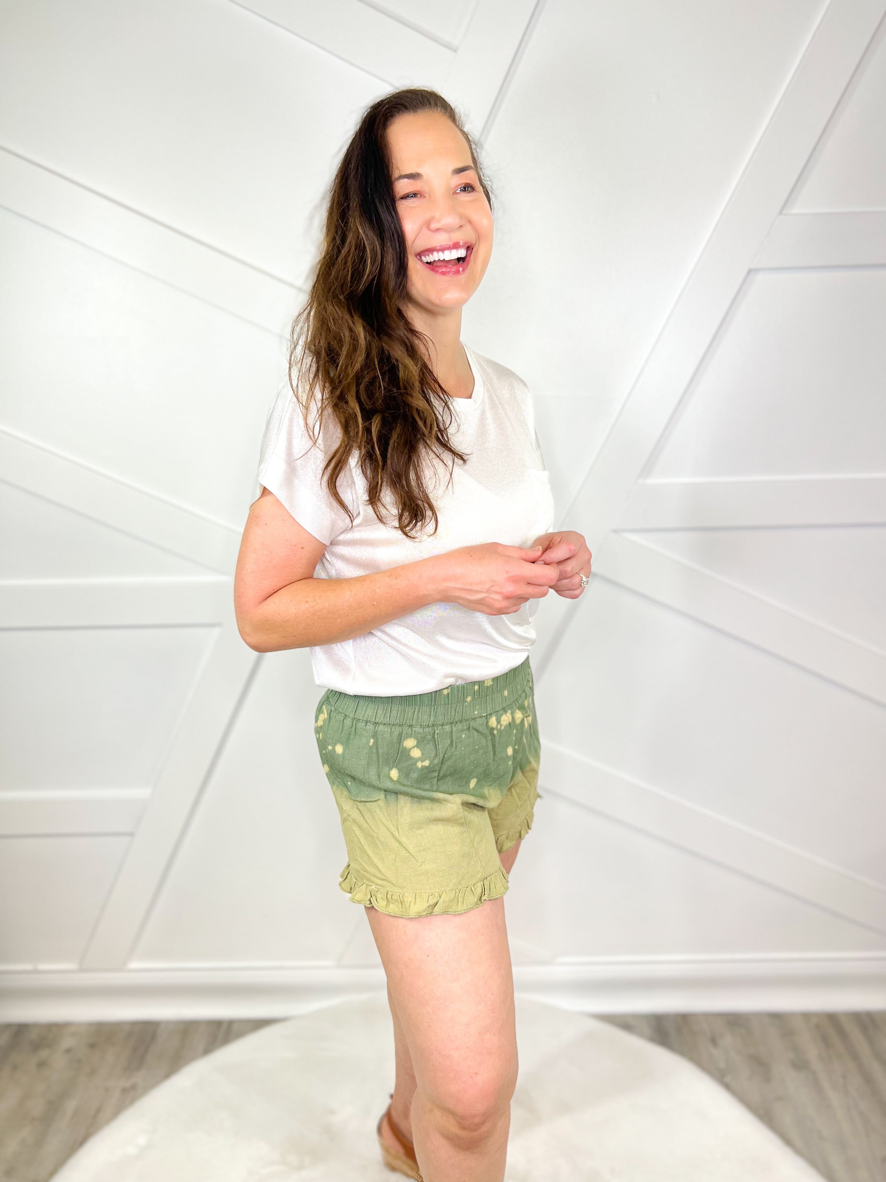 Acid Washed Shorts-160 shorts-Umgee-Heathered Boho Boutique, Women's Fashion and Accessories in Palmetto, FL