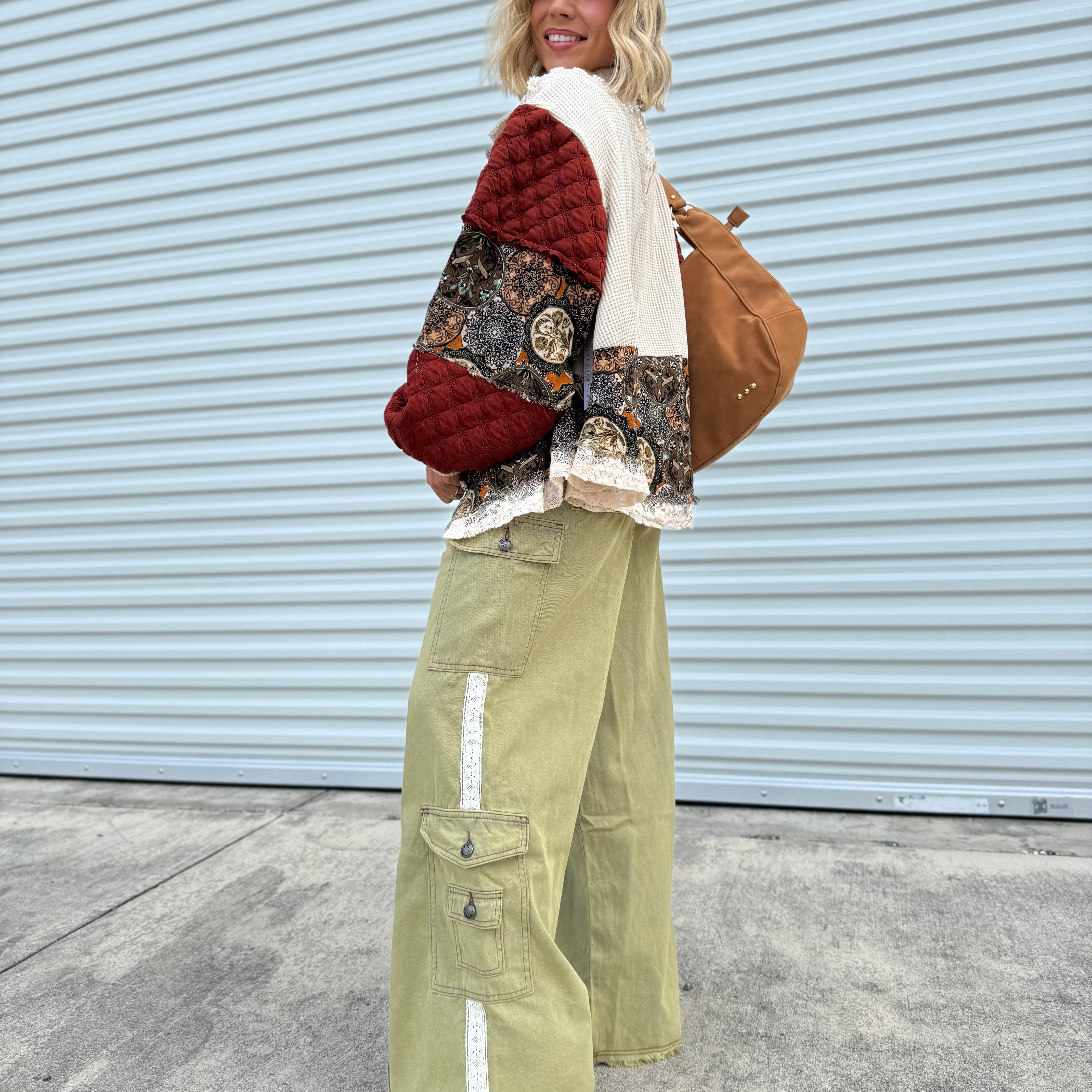 Restock: Down to the Details Pants-150 PANTS-POL-Heathered Boho Boutique, Women's Fashion and Accessories in Palmetto, FL