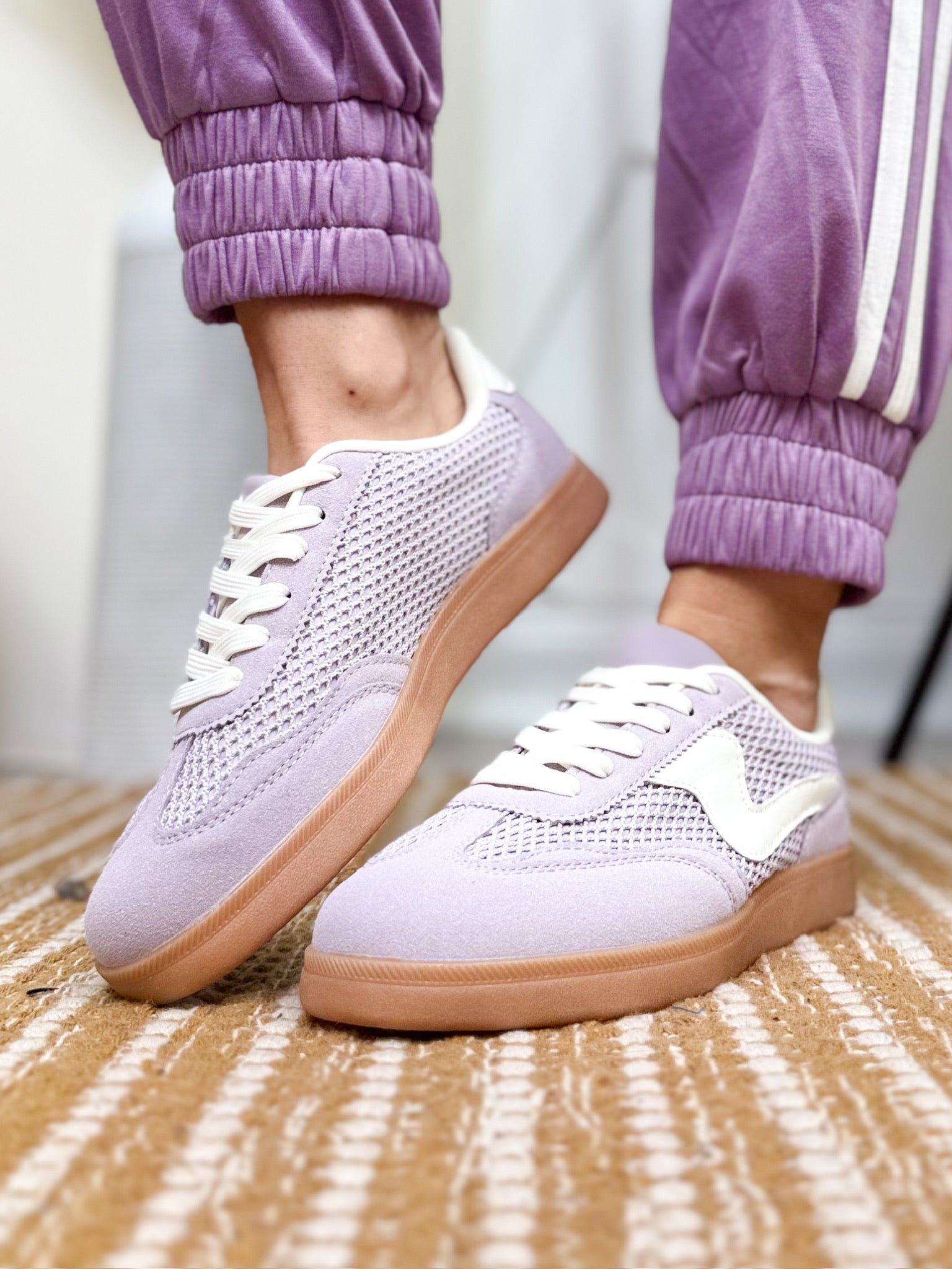 Modern Woman Sneakers - Purple White-350 SHOES-Forever Link-Heathered Boho Boutique, Women's Fashion and Accessories in Palmetto, FL