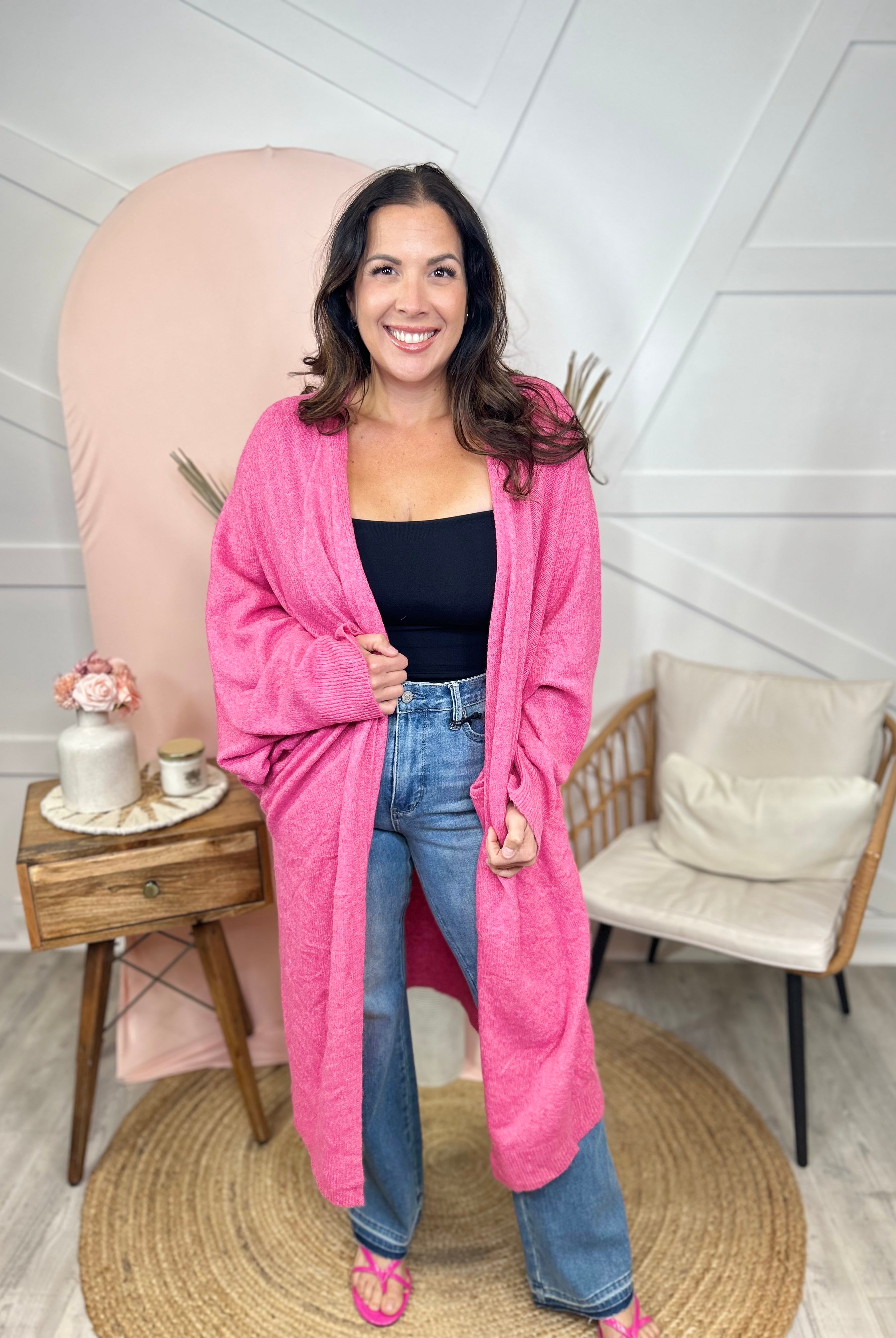 More Than Enough Cardigan-220 Cardigans/ Kimonos-Miracle-Heathered Boho Boutique, Women's Fashion and Accessories in Palmetto, FL