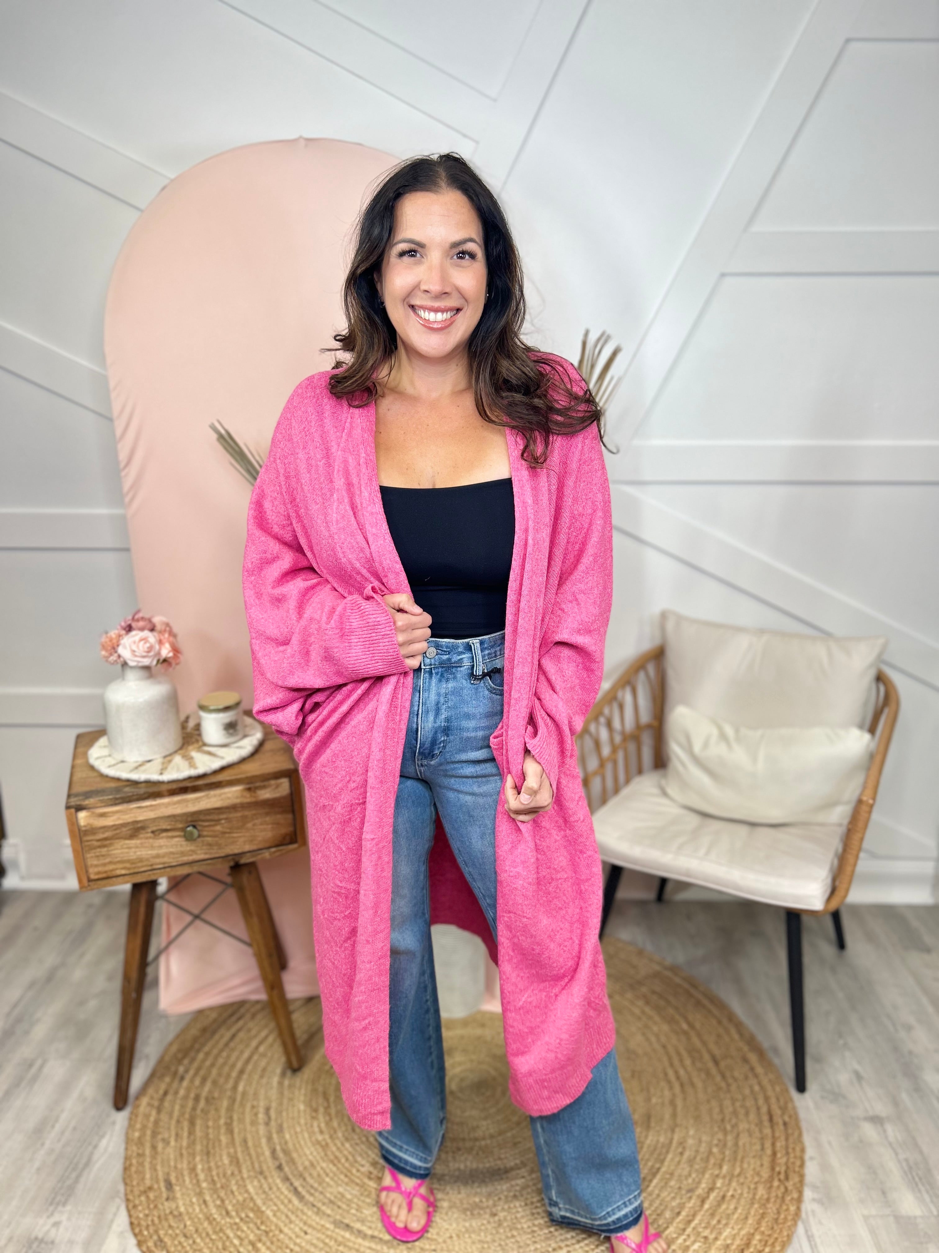 More Than Enough Cardigan-220 Cardigans/ Kimonos-Miracle-Heathered Boho Boutique, Women's Fashion and Accessories in Palmetto, FL