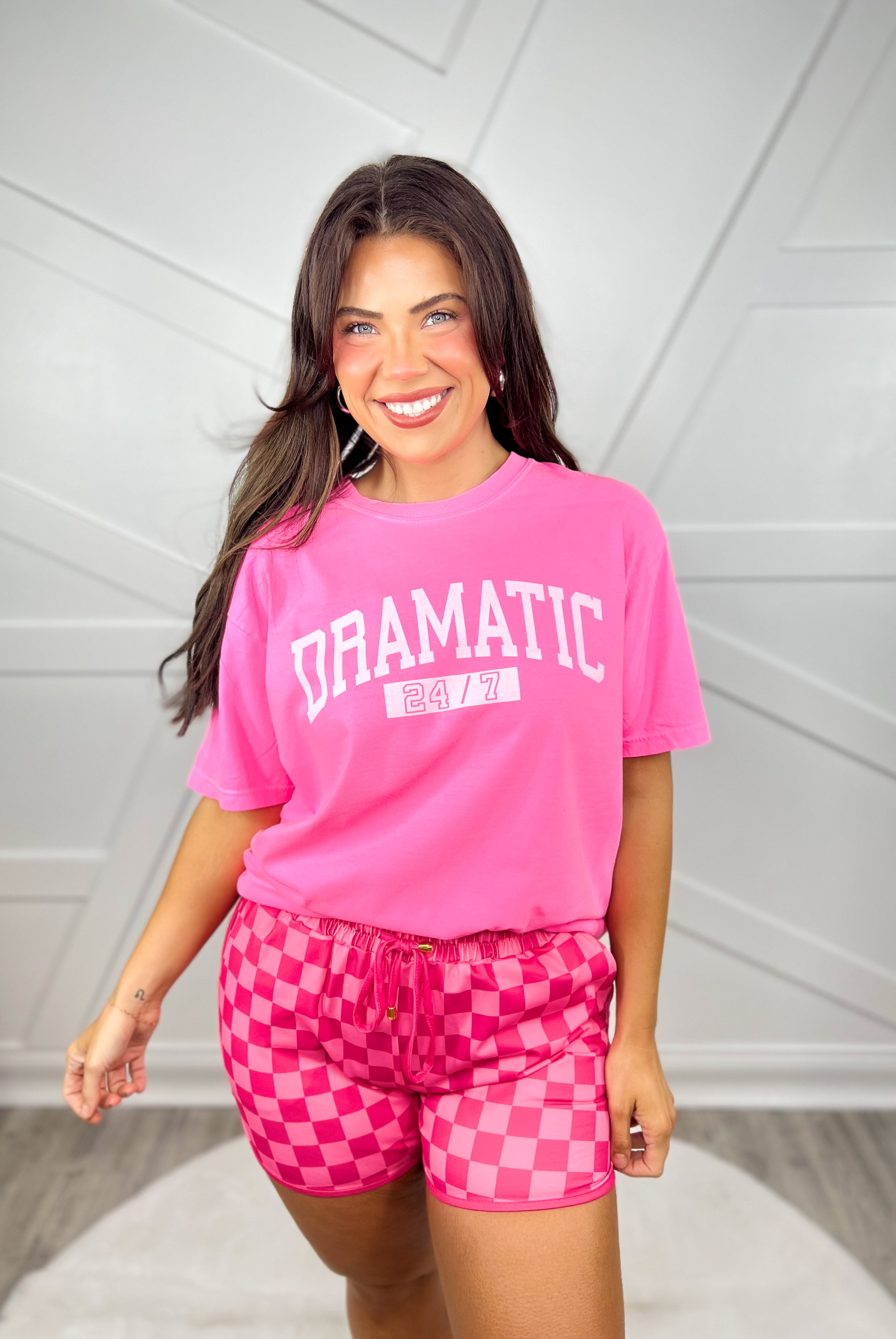 Dramatic 24/7 Graphic Tee-130 Graphic Tees-Heathered Boho-Heathered Boho Boutique, Women's Fashion and Accessories in Palmetto, FL