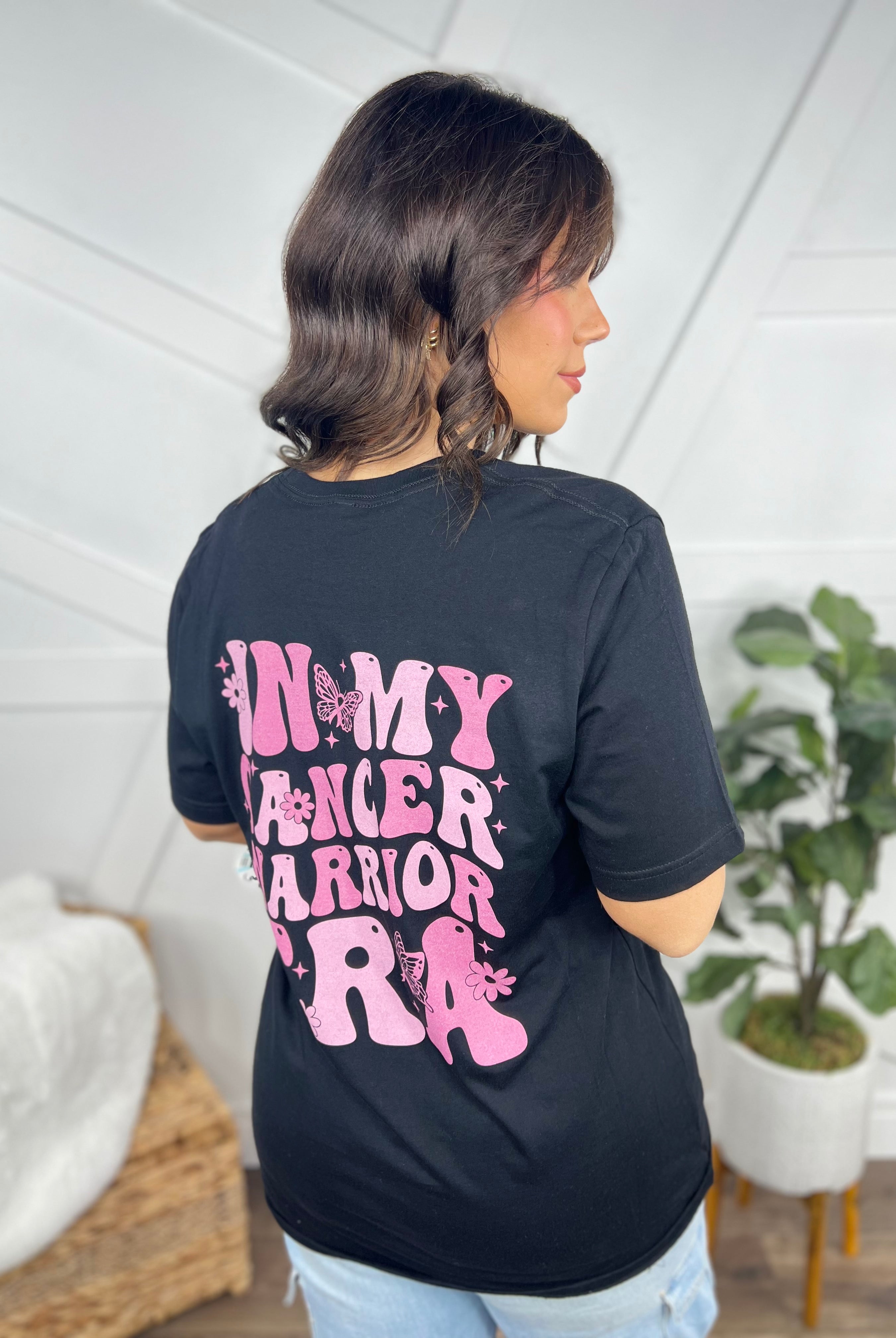 Cancer Warrior Era Graphic Tee-130 Graphic Tees-Heathered Boho-Heathered Boho Boutique, Women's Fashion and Accessories in Palmetto, FL