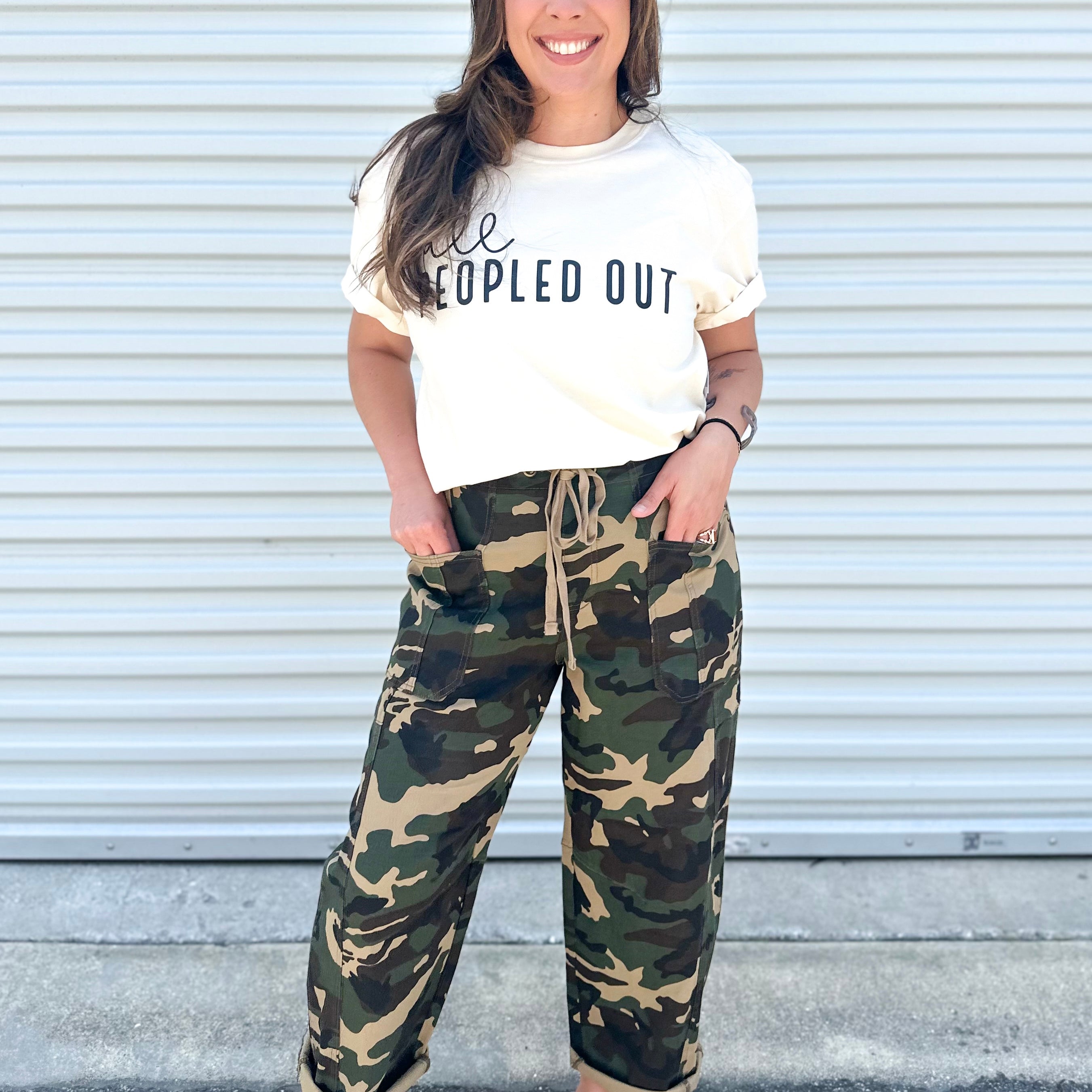 All Peopled Out Graphic Tee-130 Graphic Tees-Heathered Boho-Heathered Boho Boutique, Women's Fashion and Accessories in Palmetto, FL