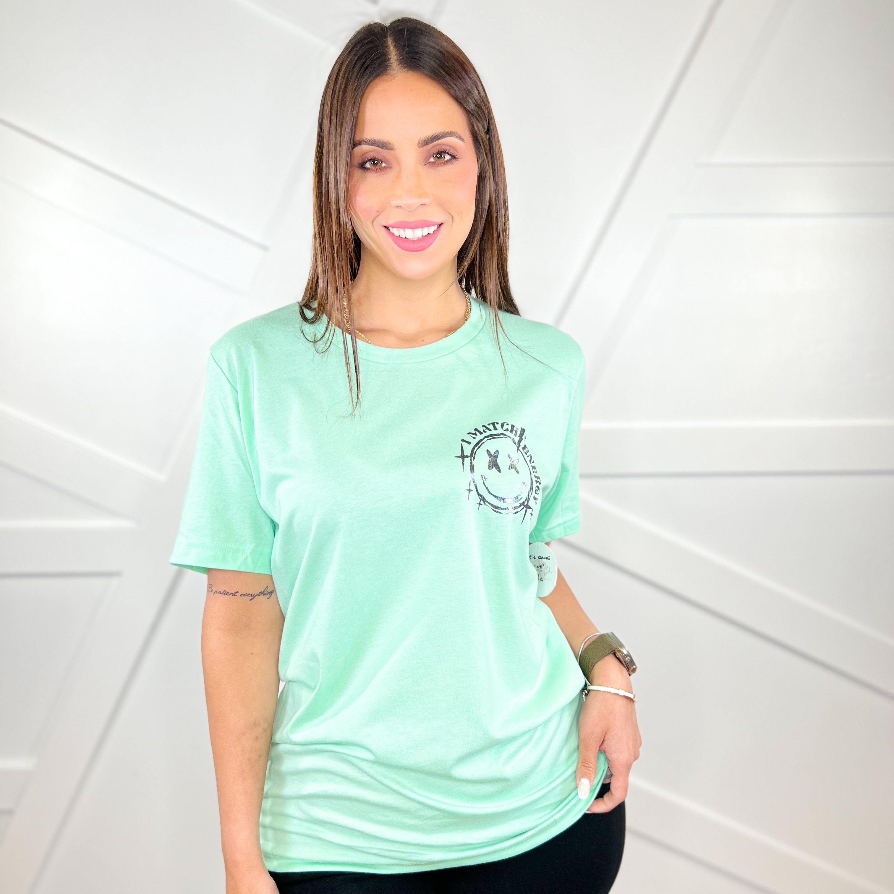 Foil Match Energy Graphic Tee-130 Graphic Tees-Heathered Boho-Heathered Boho Boutique, Women's Fashion and Accessories in Palmetto, FL