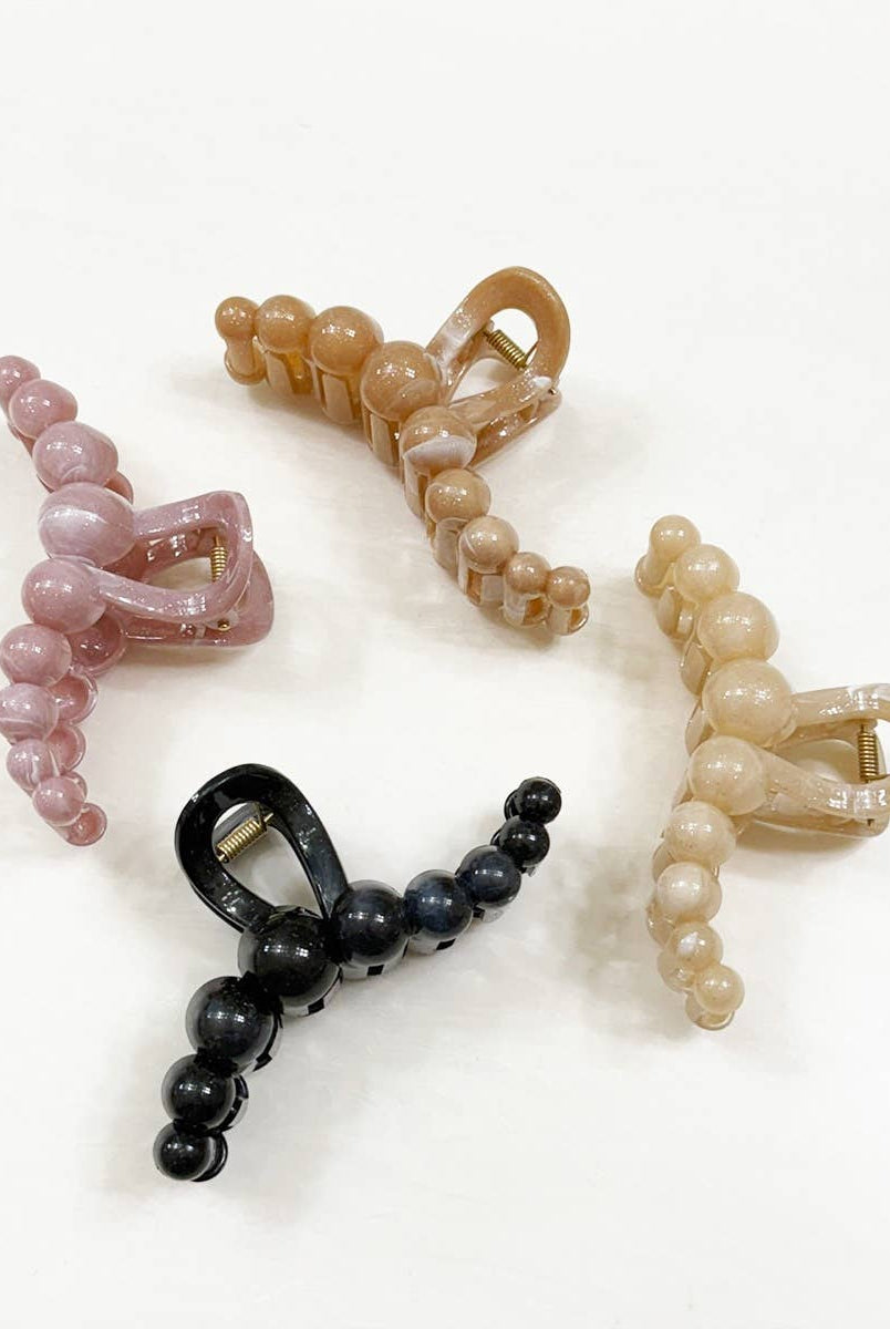 Glittered Marble Pattern Wavy Hair Claw-340 Other Accessories-Love and Repeat-Heathered Boho Boutique, Women's Fashion and Accessories in Palmetto, FL