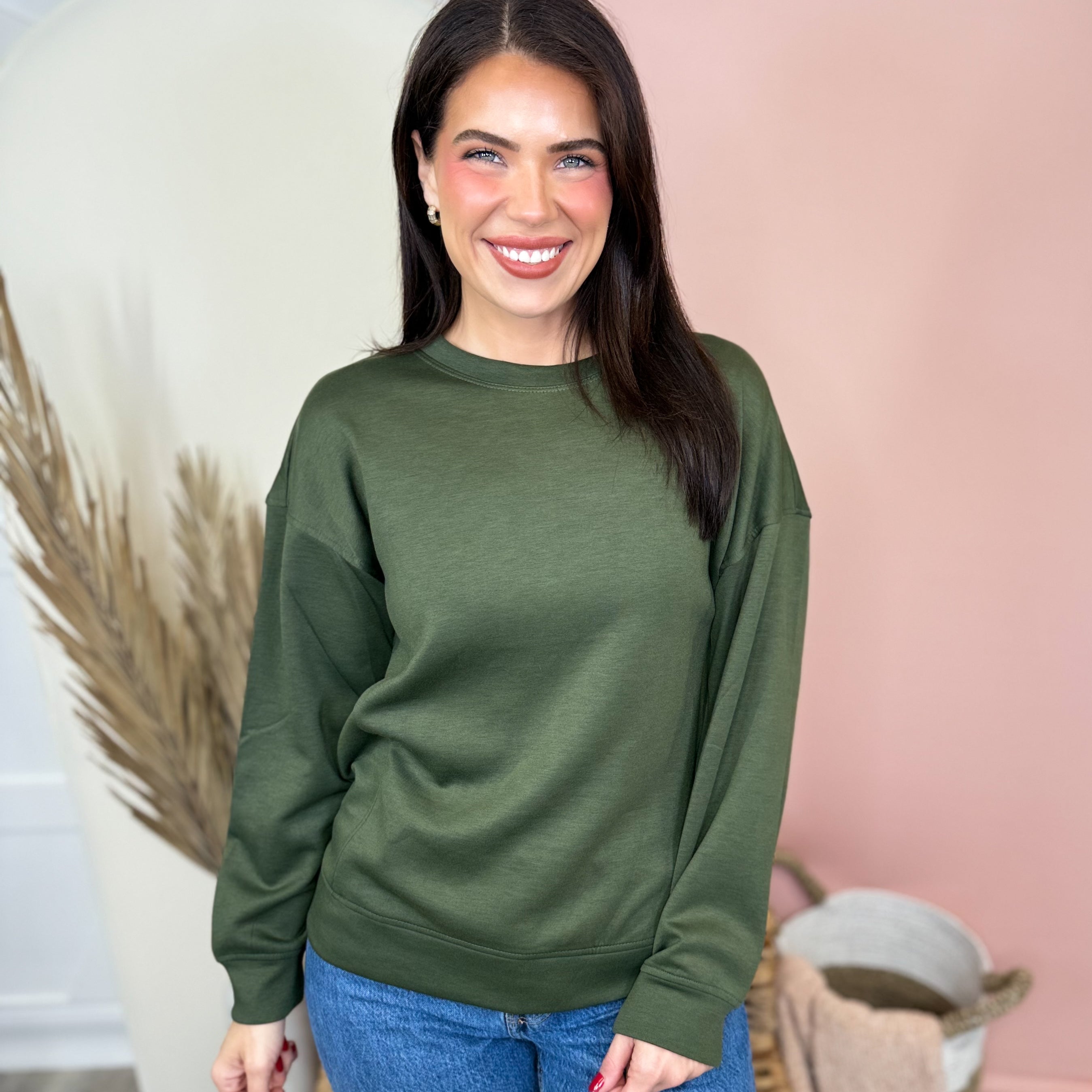 Gossip Sweatshirt-120 LONG SLEEVE TOPS-ZENANA-Heathered Boho Boutique, Women's Fashion and Accessories in Palmetto, FL