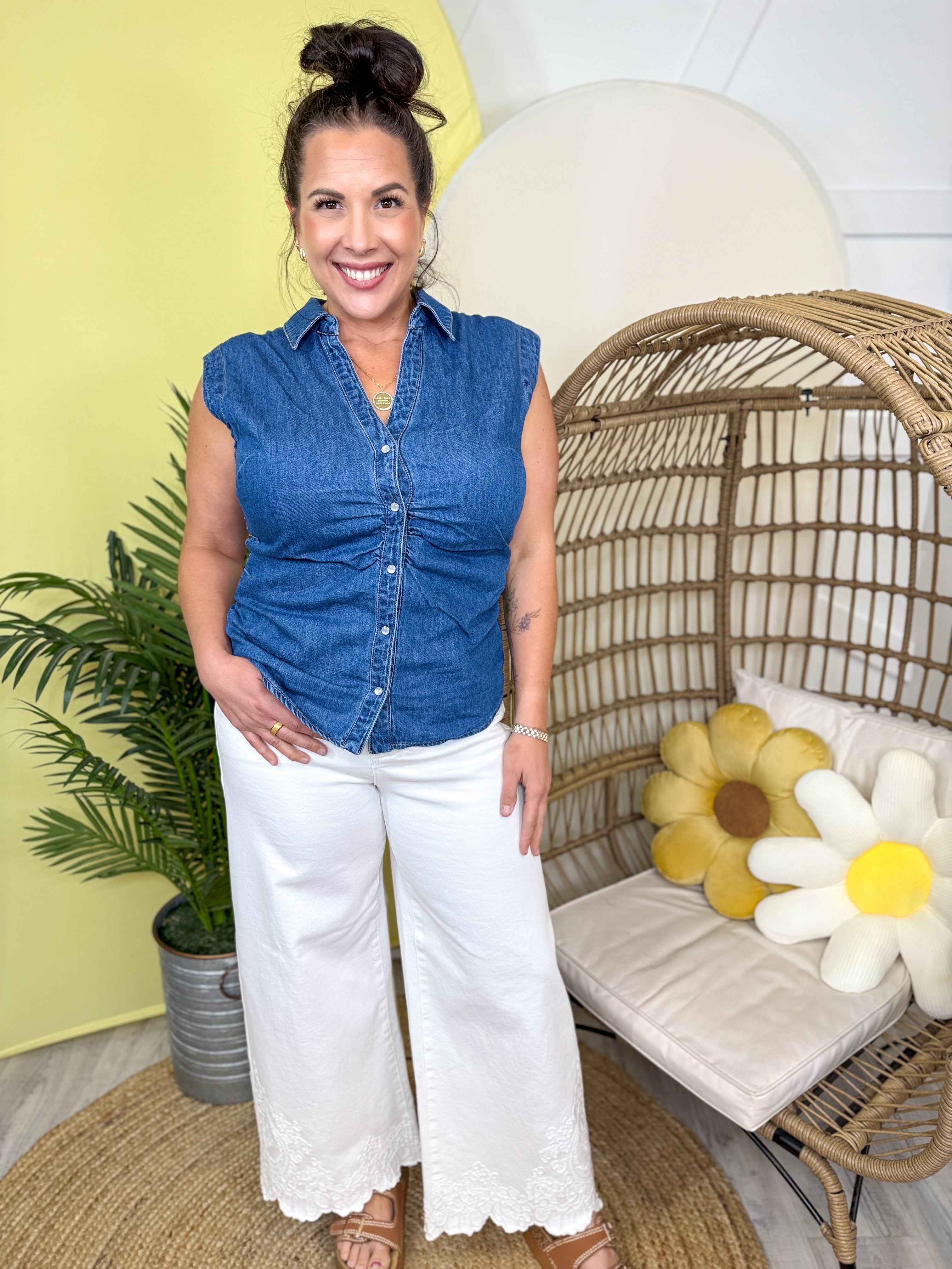 Grace & Ease Tummy Control Cropped Jean By Risen-190 Jeans-RISEN-Heathered Boho Boutique, Women's Fashion and Accessories in Palmetto, FL