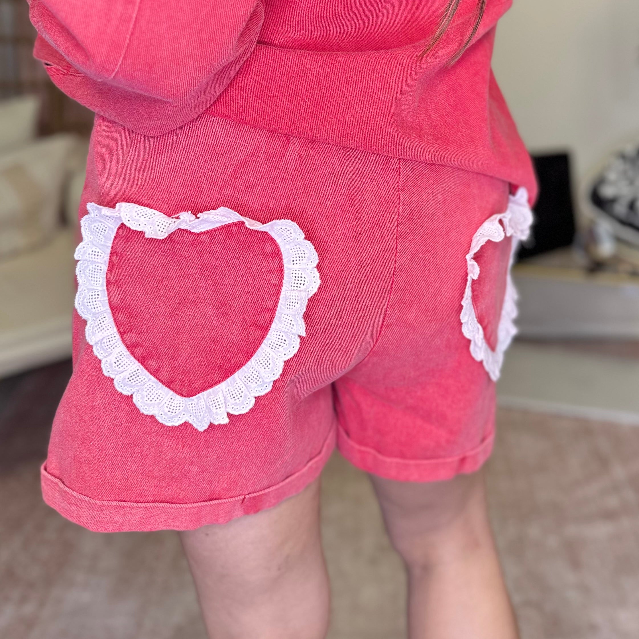 Cupid's Shorts-160 shorts-Davi & Dani-Heathered Boho Boutique, Women's Fashion and Accessories in Palmetto, FL