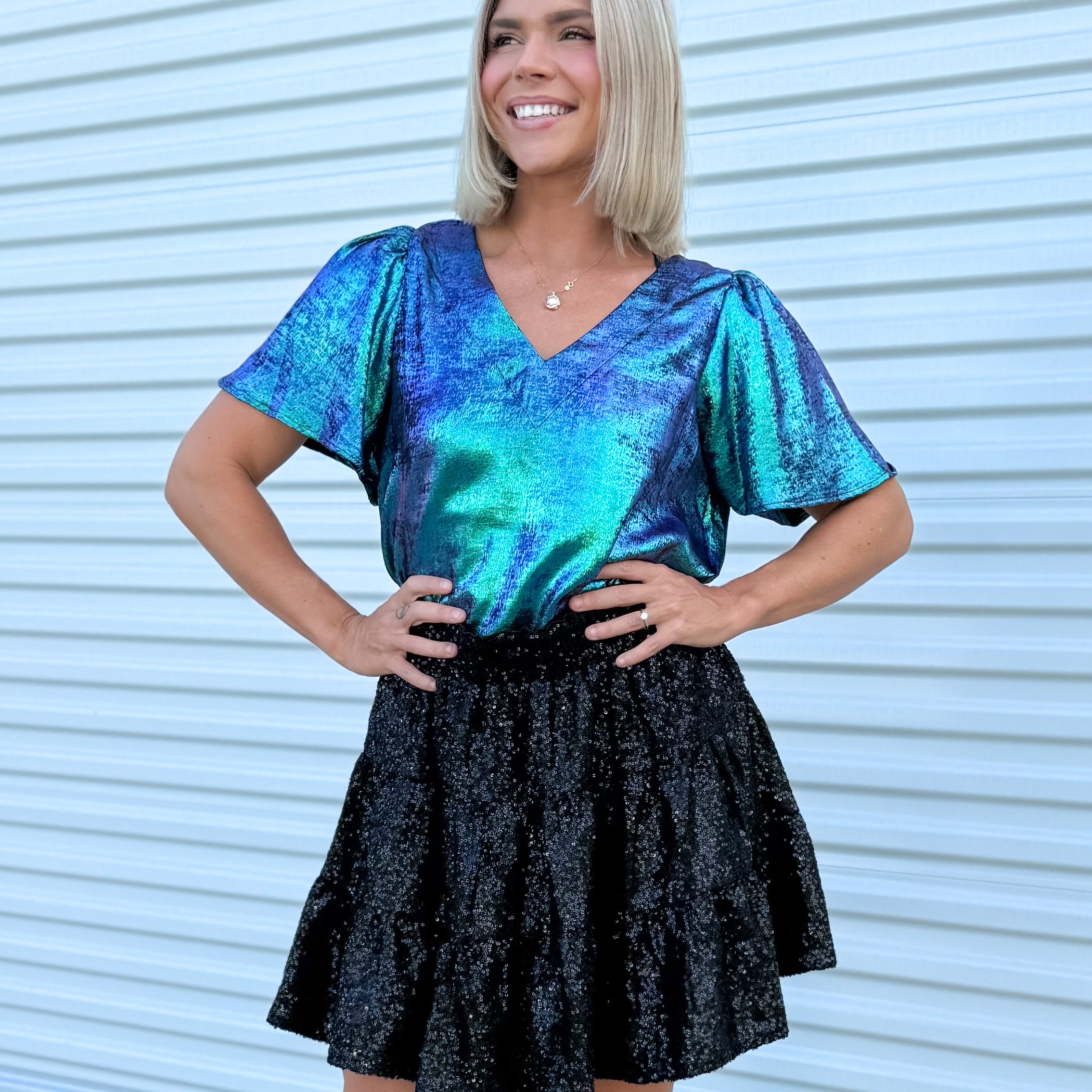 Star Light Skort-170 Skort/ Skirt-Entro-Heathered Boho Boutique, Women's Fashion and Accessories in Palmetto, FL