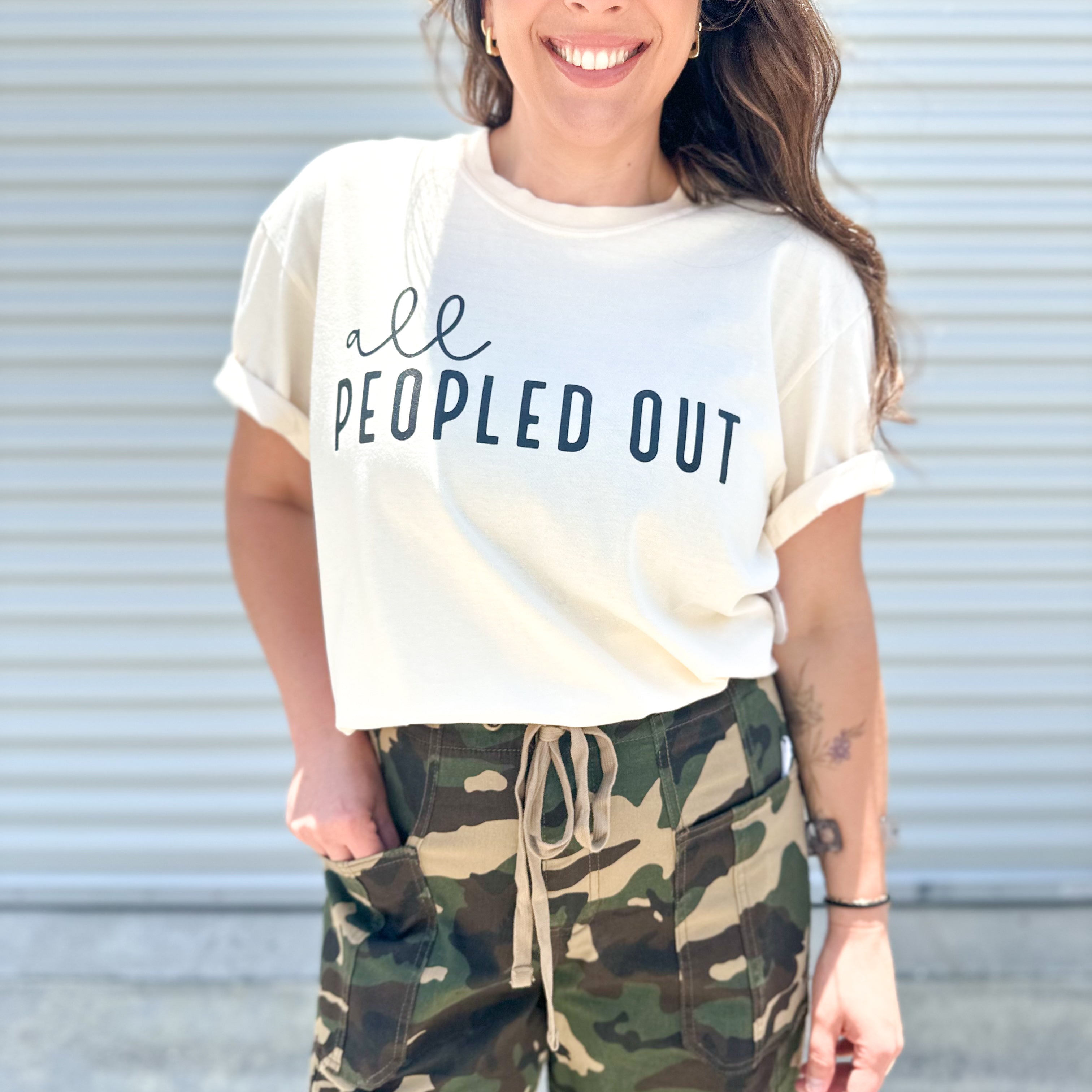 All Peopled Out Graphic Tee-130 Graphic Tees-Heathered Boho-Heathered Boho Boutique, Women's Fashion and Accessories in Palmetto, FL