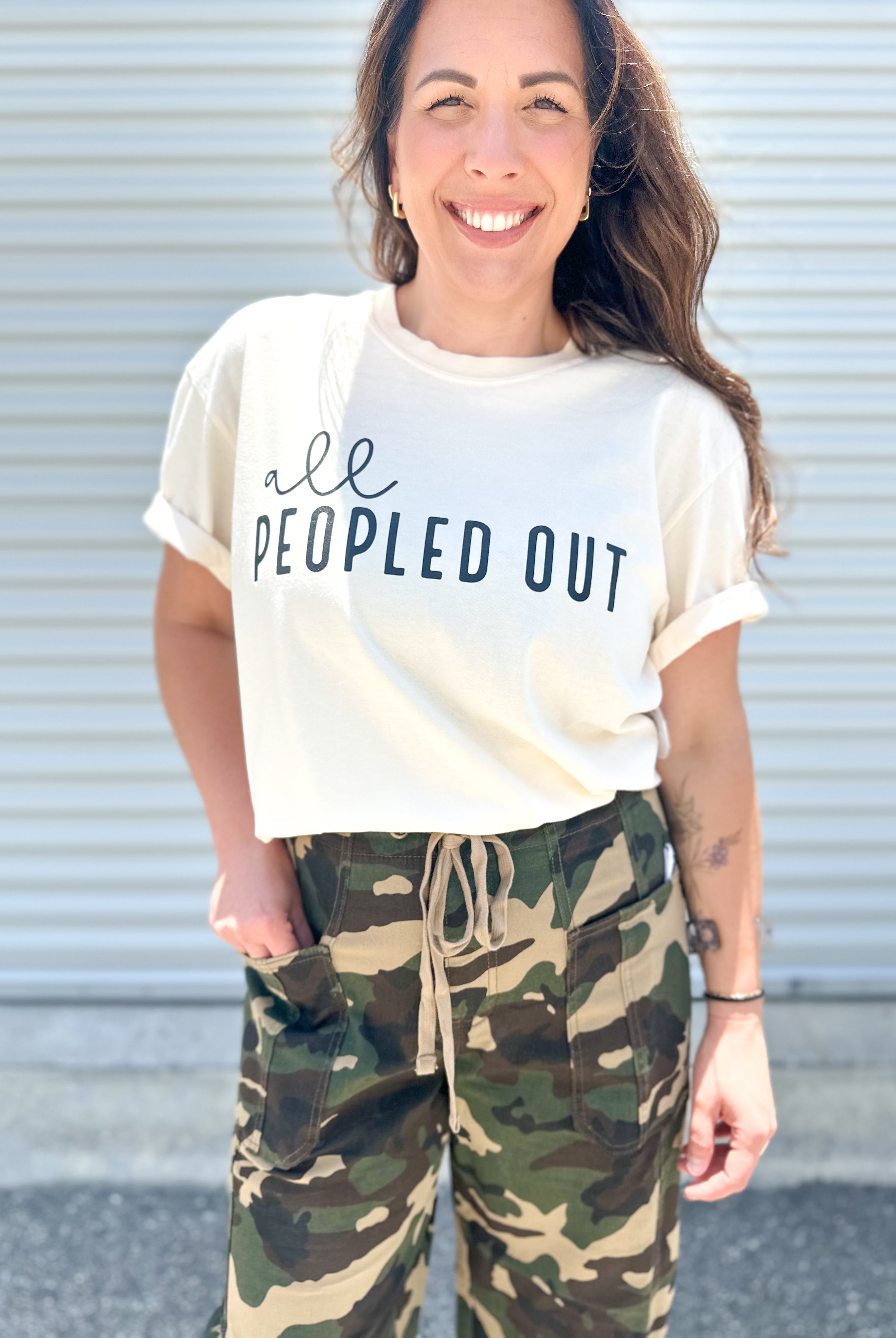 All Peopled Out Graphic Tee-130 Graphic Tees-Heathered Boho-Heathered Boho Boutique, Women's Fashion and Accessories in Palmetto, FL