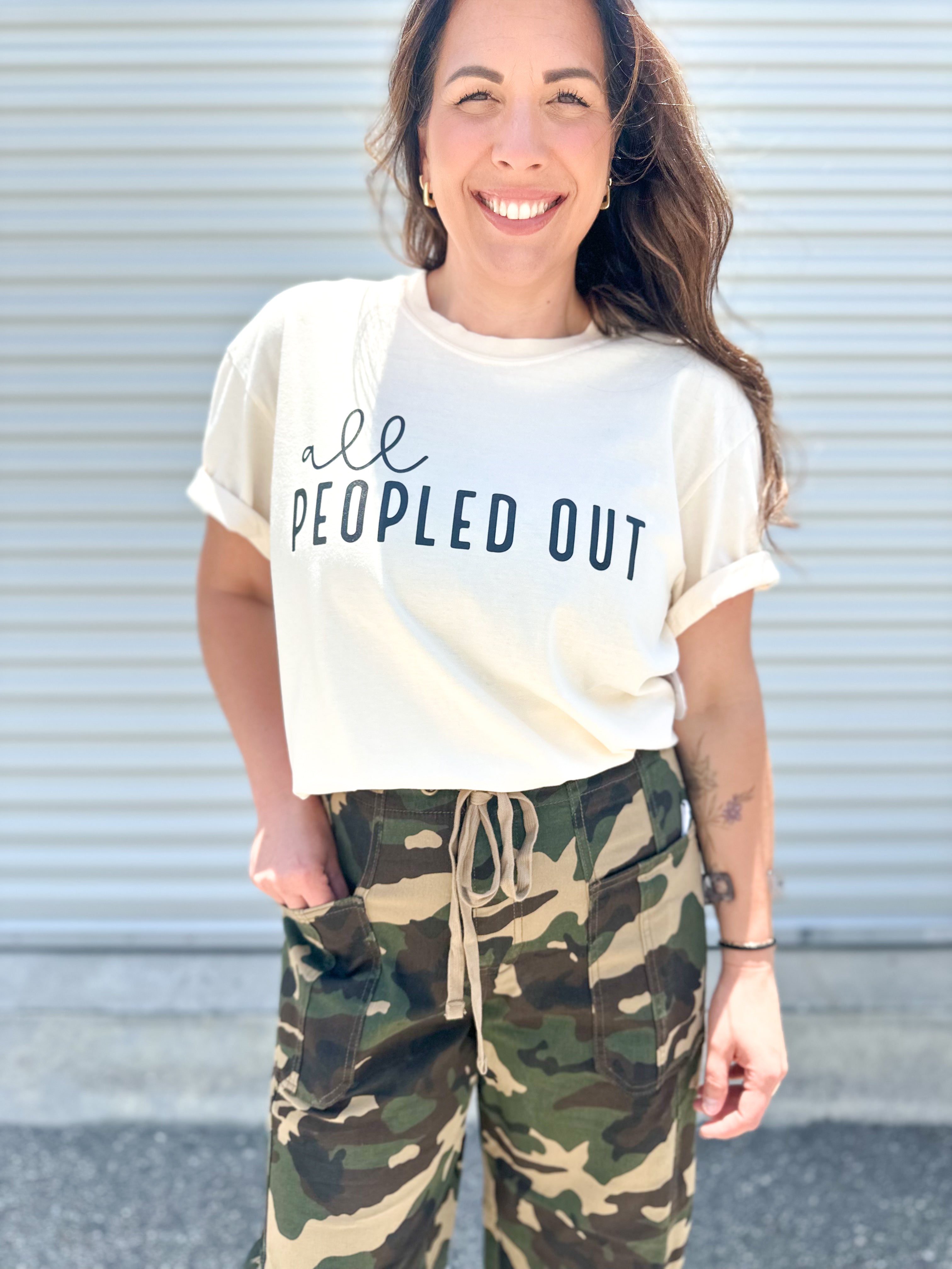 All Peopled Out Graphic Tee-130 Graphic Tees-Heathered Boho-Heathered Boho Boutique, Women's Fashion and Accessories in Palmetto, FL