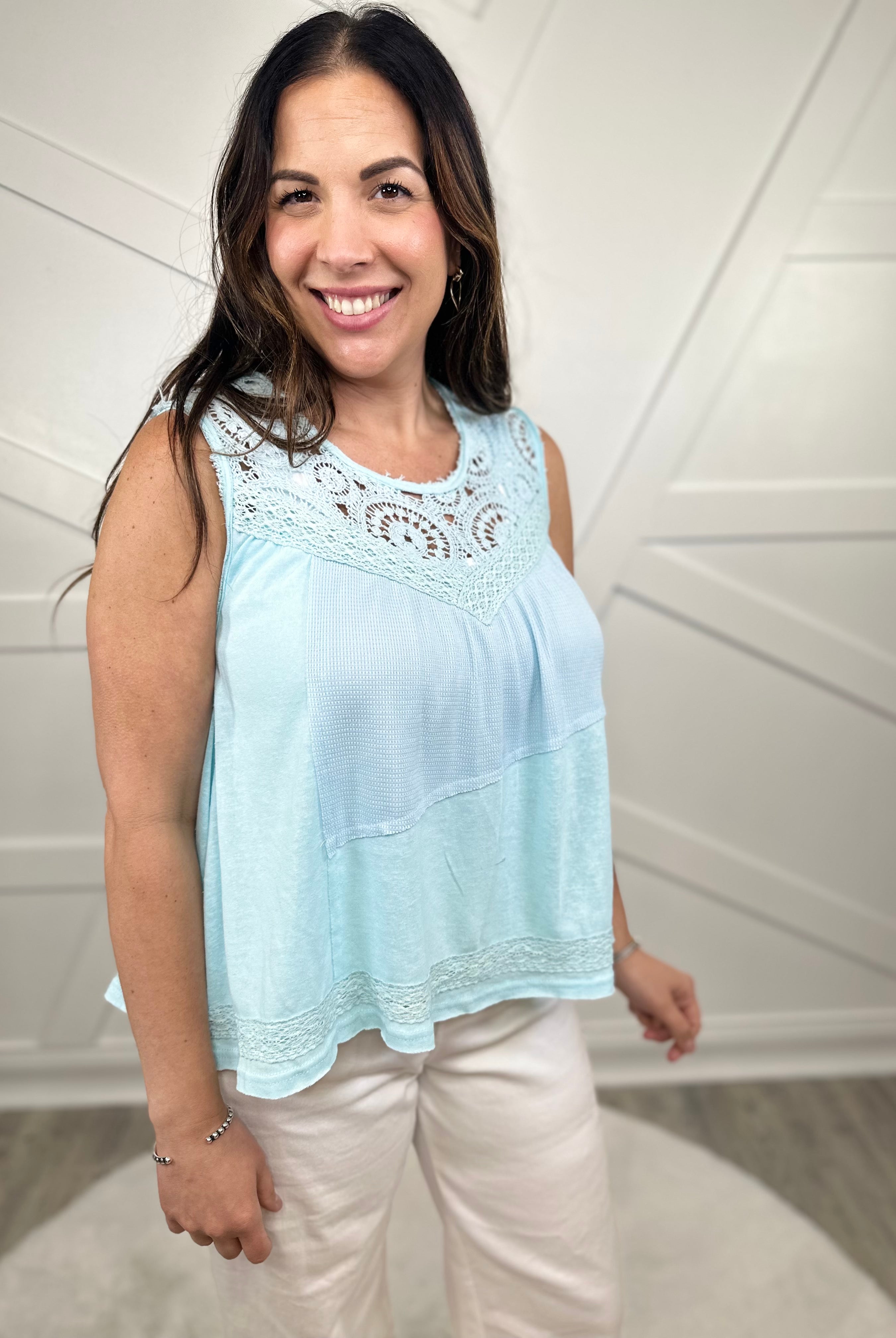 Revive Tank Top-100 Tank/Crop Tops-POL-Heathered Boho Boutique, Women's Fashion and Accessories in Palmetto, FL