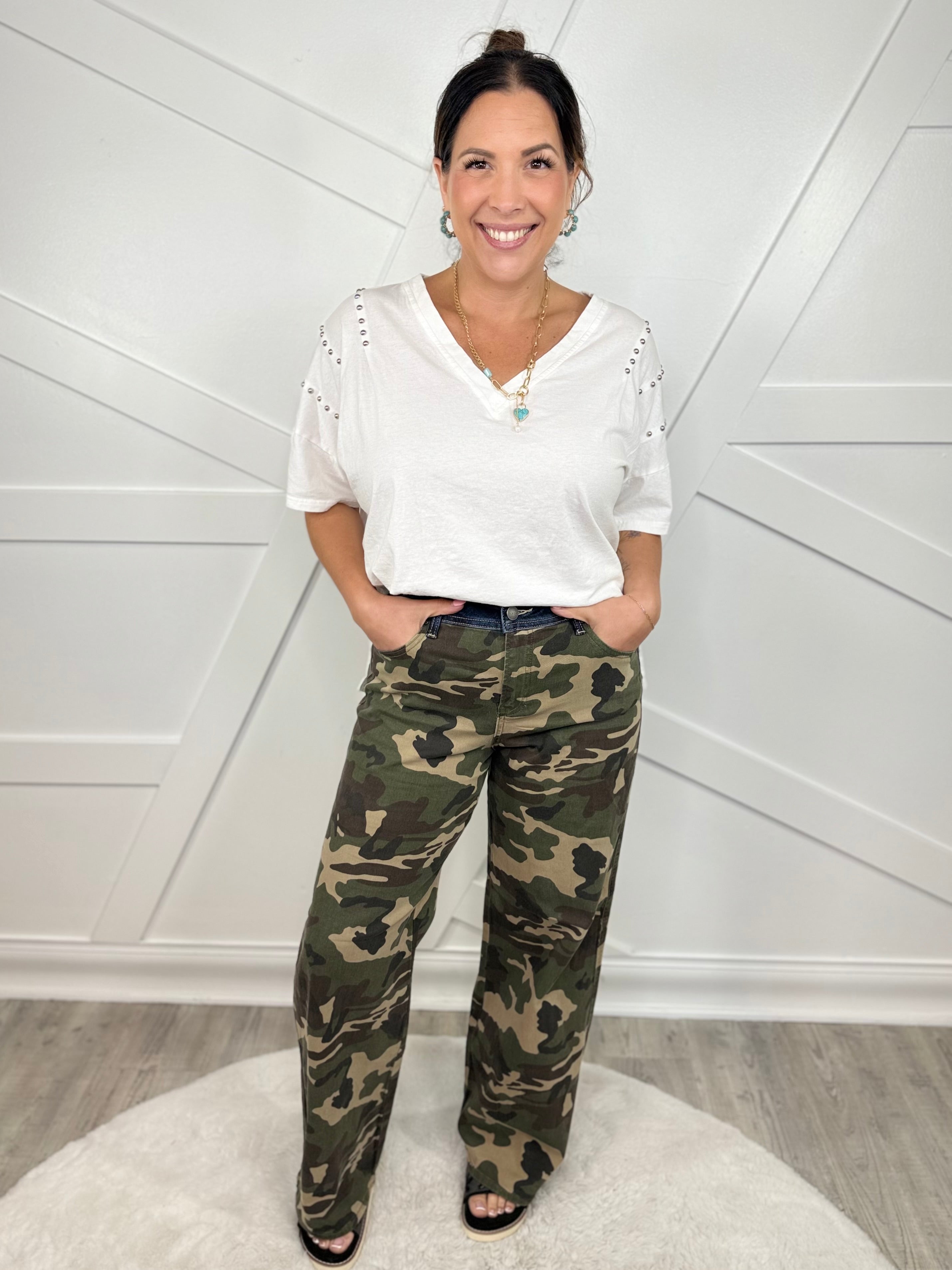 Scout Straight Wide Leg Jeans by Risen-190 JEANS-Risen Jeans-Heathered Boho Boutique, Women's Fashion and Accessories in Palmetto, FL