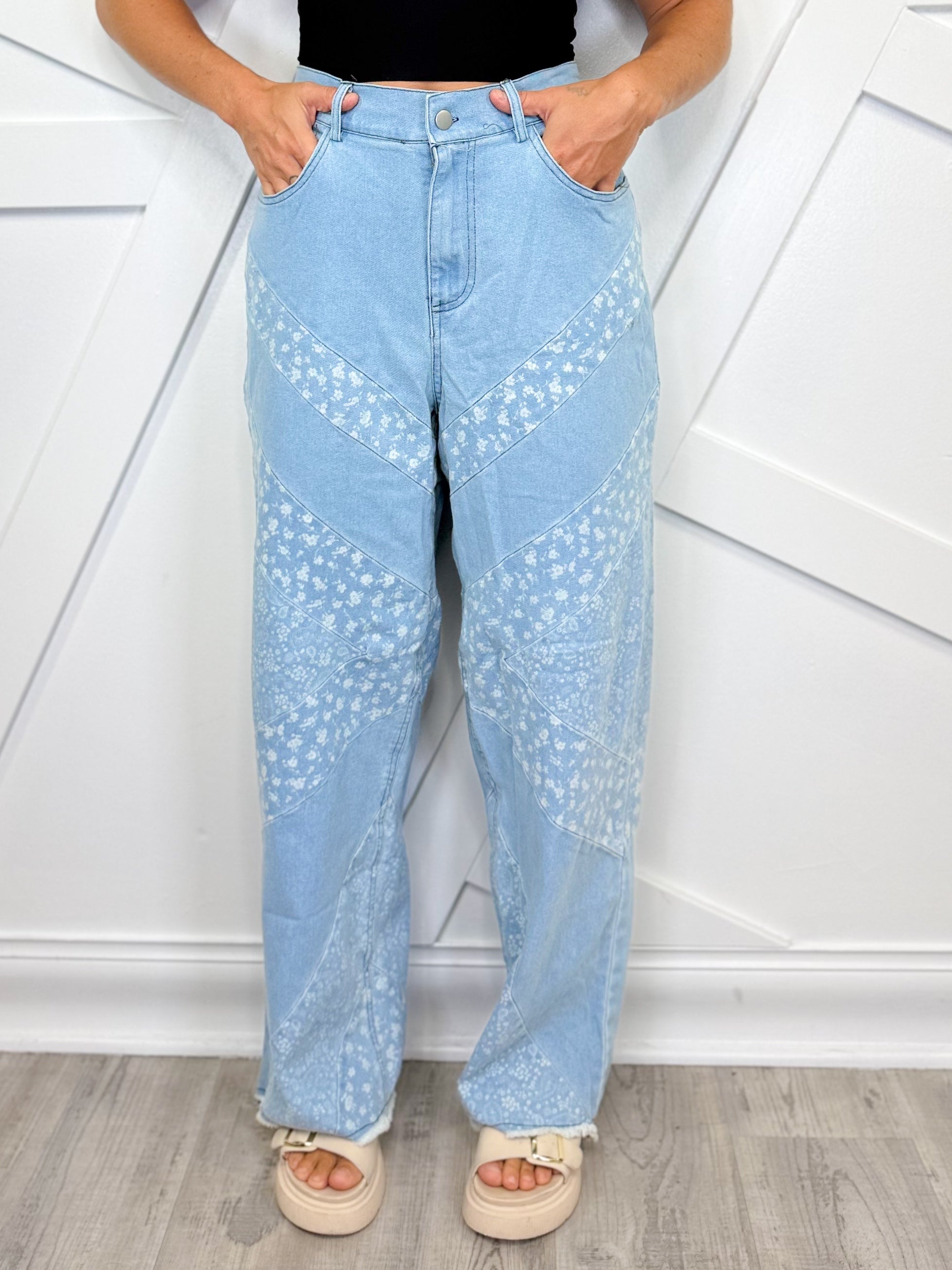 Botanica Jeans-190 JEANS-Davi & Dani-Heathered Boho Boutique, Women's Fashion and Accessories in Palmetto, FL