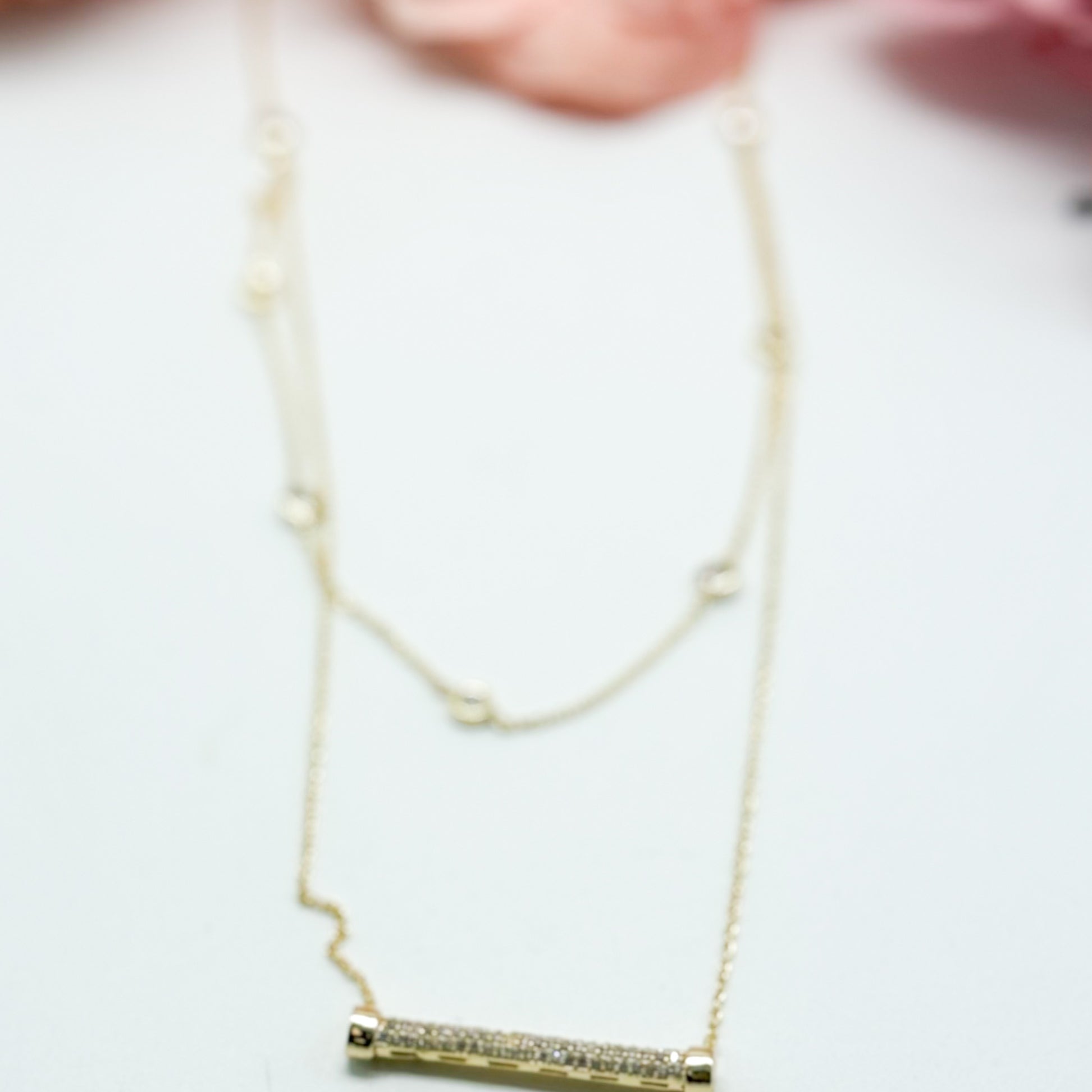 Dots Over The Bar Necklace-310 Jewelry-JOSEPH ANTHONY NY, INC.-Heathered Boho Boutique, Women's Fashion and Accessories in Palmetto, FL