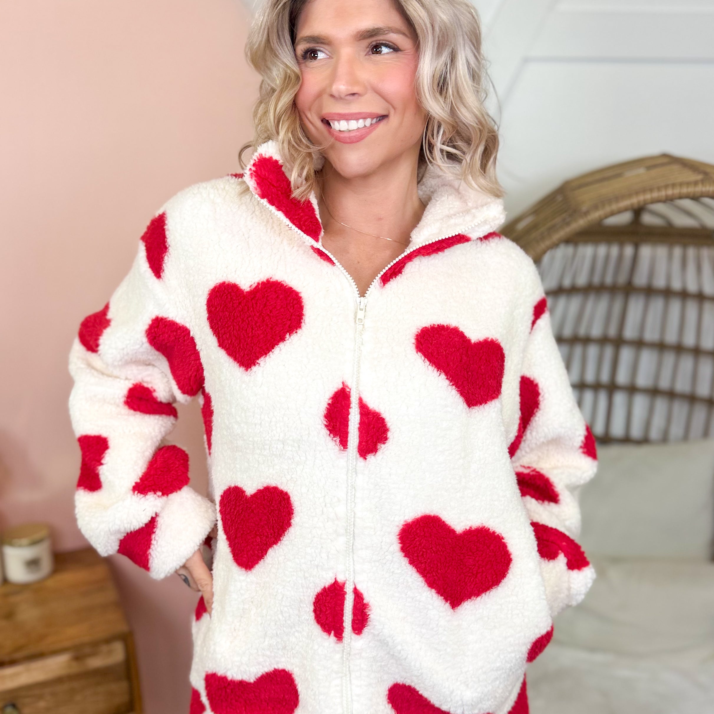 Just Love Jacket-200 JACKETS/SHACKETS-Ashley-Heathered Boho Boutique, Women's Fashion and Accessories in Palmetto, FL