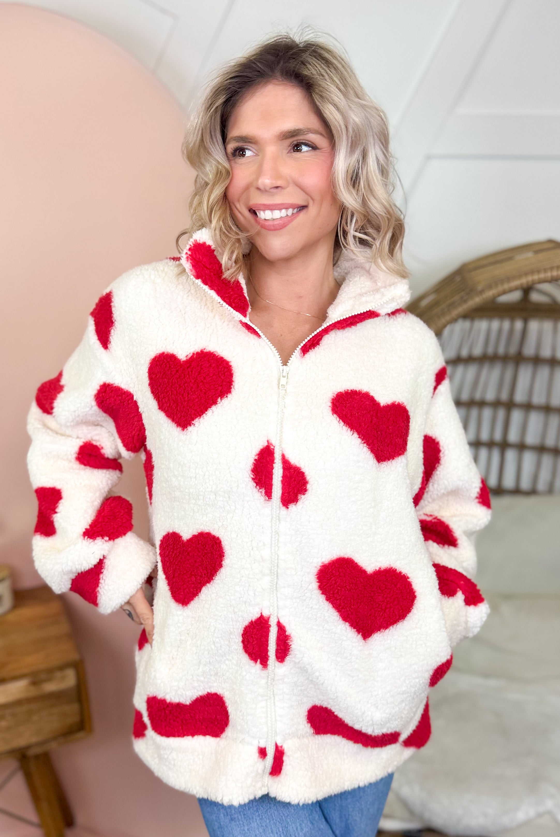 Just Love Jacket-200 JACKETS/SHACKETS-Ashley-Heathered Boho Boutique, Women's Fashion and Accessories in Palmetto, FL