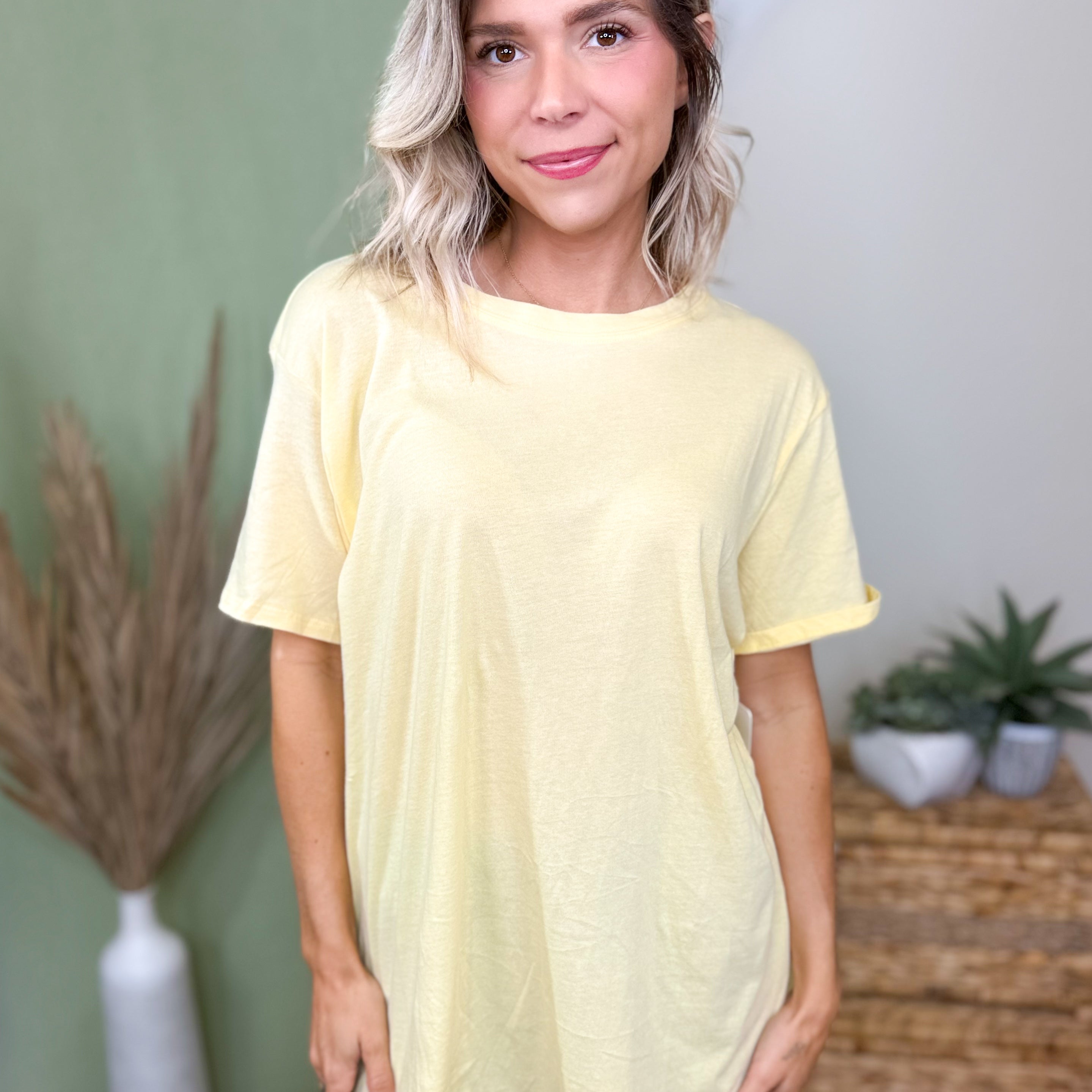 Restock: Better Than Your Boyfriend's Tee-110 SHORT SLEEVE TOP-ZENANA-Heathered Boho Boutique, Women's Fashion and Accessories in Palmetto, FL