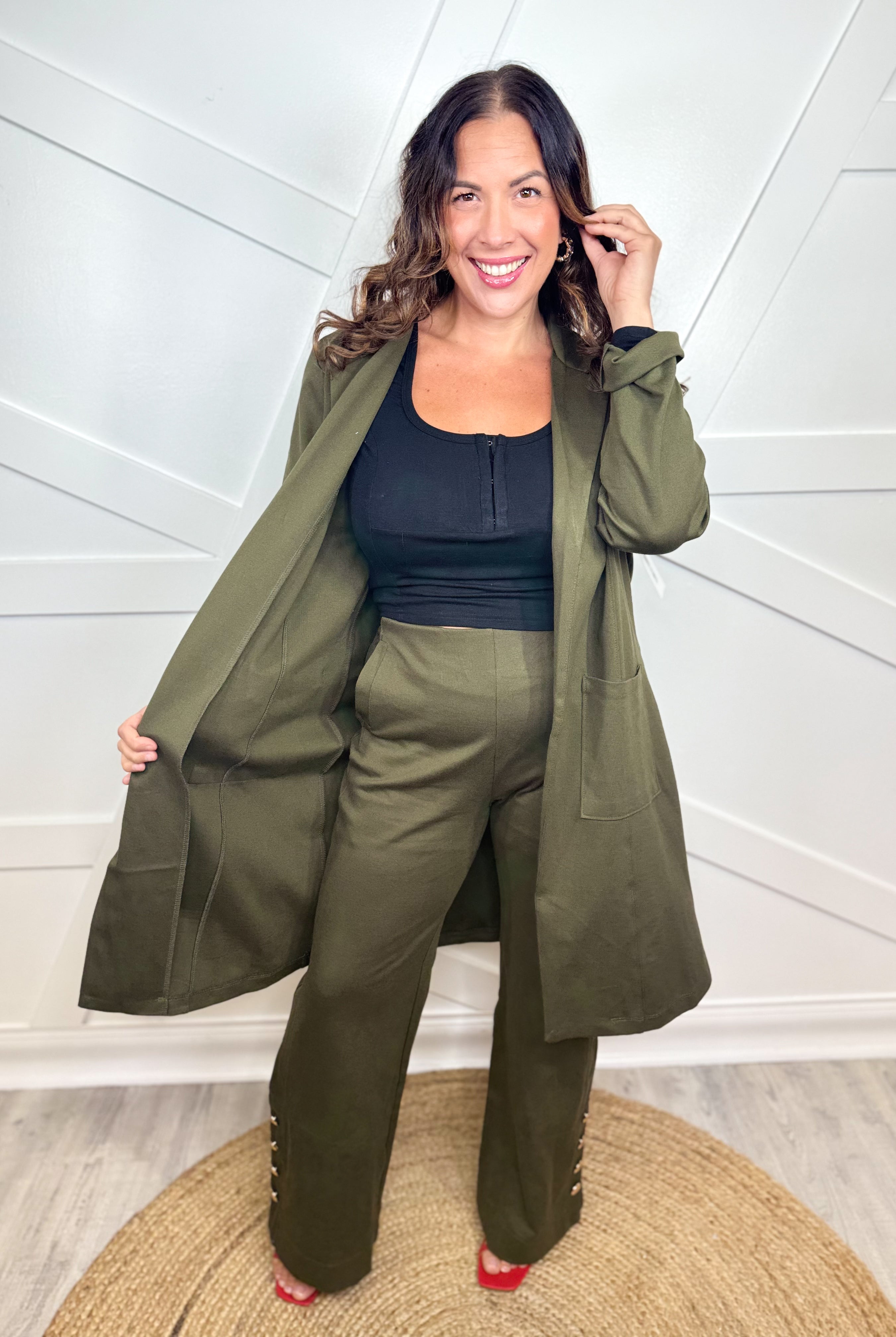 Charming Encounter Jacket-200 JACKETS/SHACKETS-DEAR SCARLETT-Heathered Boho Boutique, Women's Fashion and Accessories in Palmetto, FL