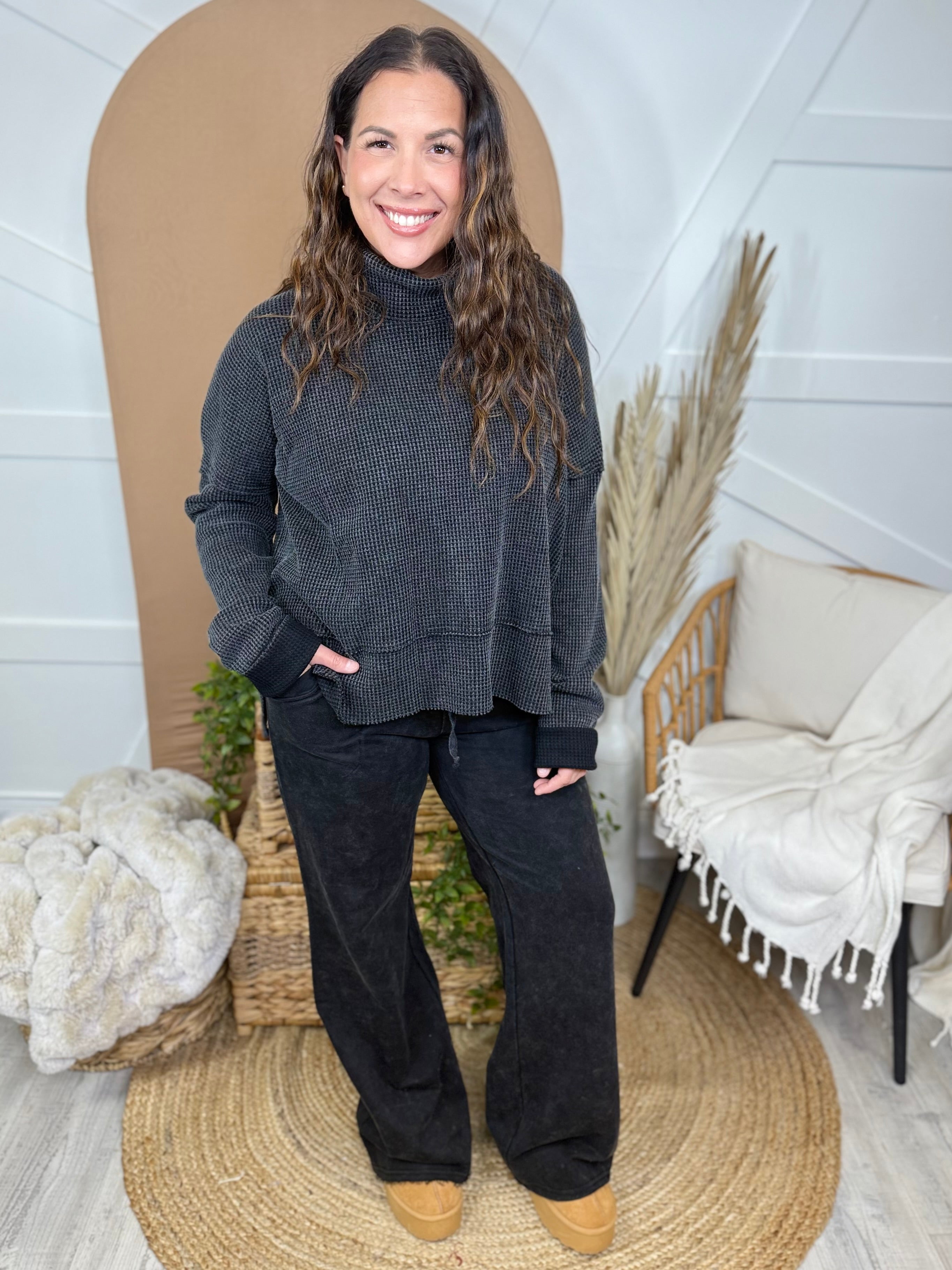 BLACK FRIDAY: Plot Twist Pants-150 PANTS-White Birch-Heathered Boho Boutique, Women's Fashion and Accessories in Palmetto, FL
