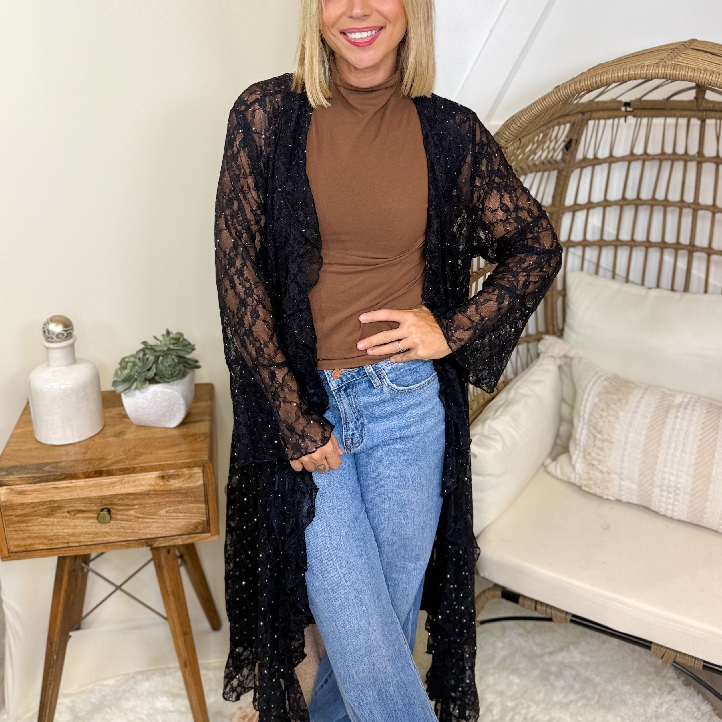 Pursuit Cardigan-220 Cardigans/ Kimonos-Origami Apparel-Heathered Boho Boutique, Women's Fashion and Accessories in Palmetto, FL